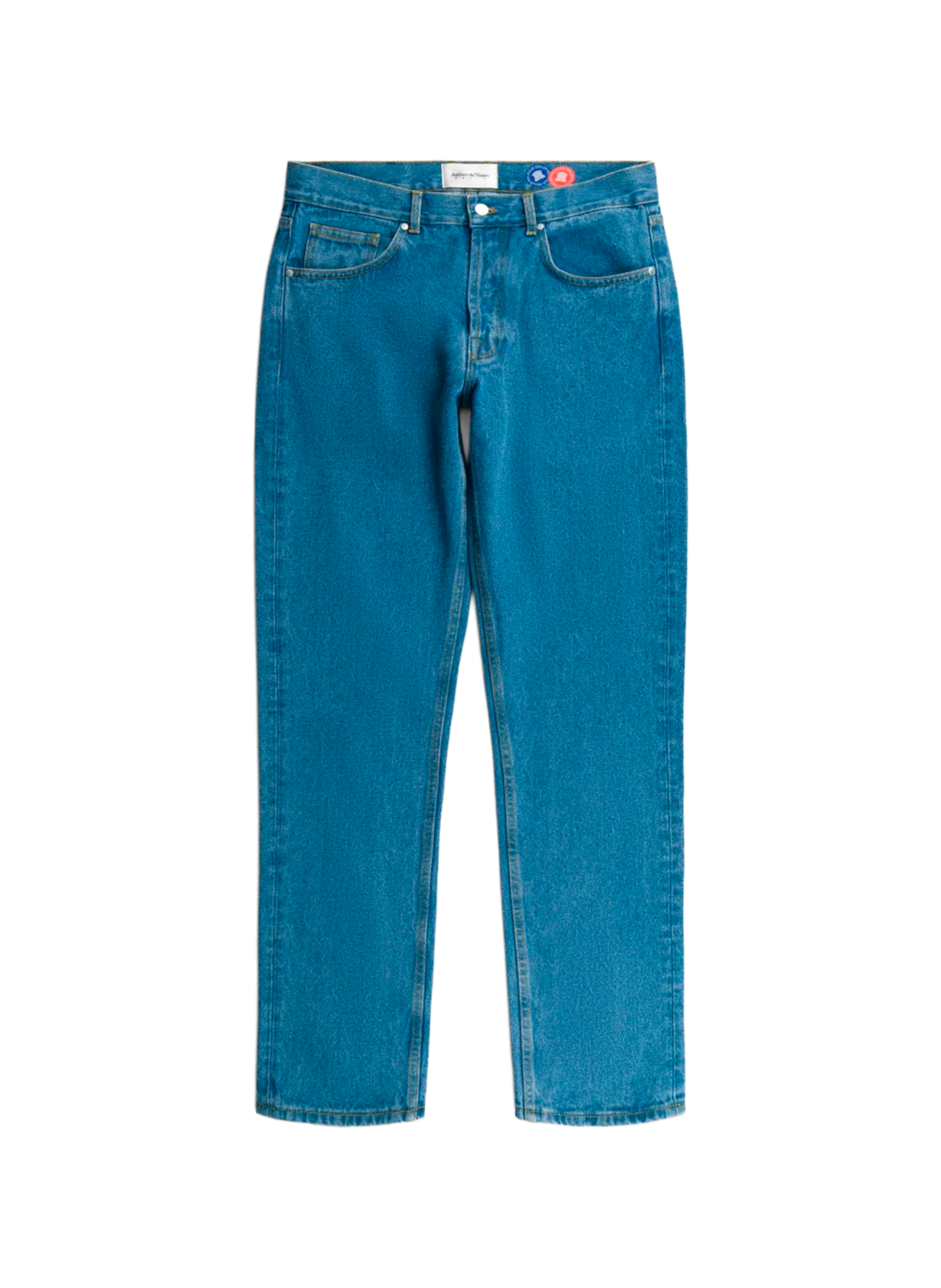 Straight cotton jeans ATELIERS DE NIMES Blue