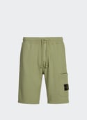 Plain cotton shorts  Sage