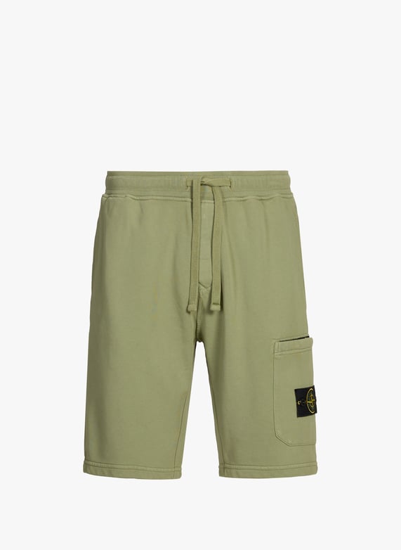 Plain cotton shorts | Green by STONE ISLAND Plain cotton shorts Green