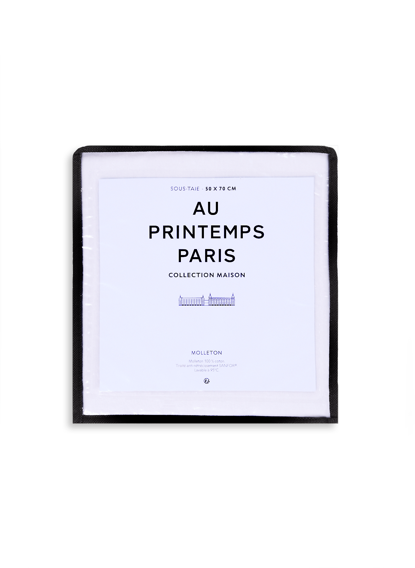 Sous taie en molleton en coton AU PRINTEMPS PARIS Blanc
