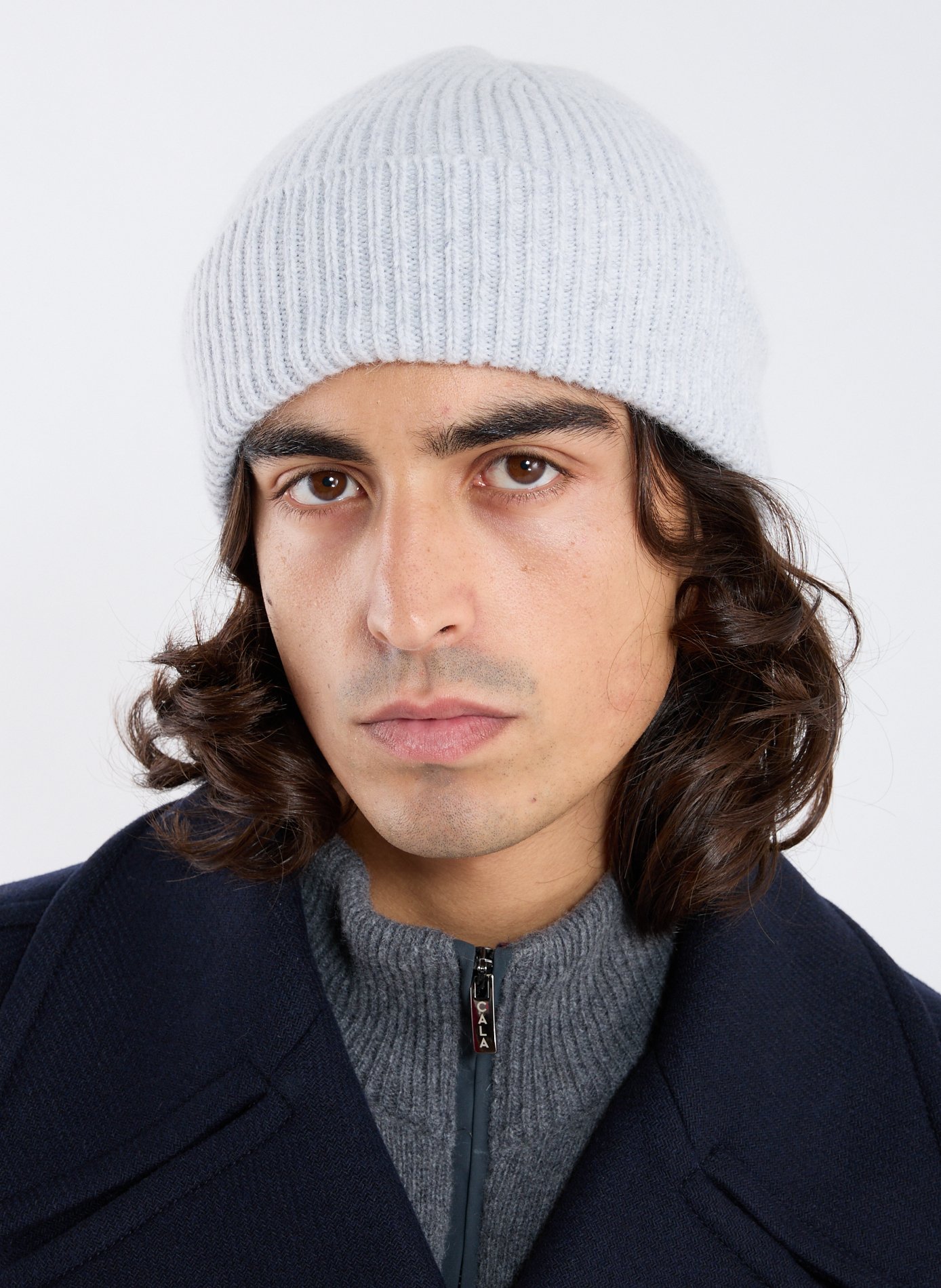 Beanie en laine et angora MACKIE Gris