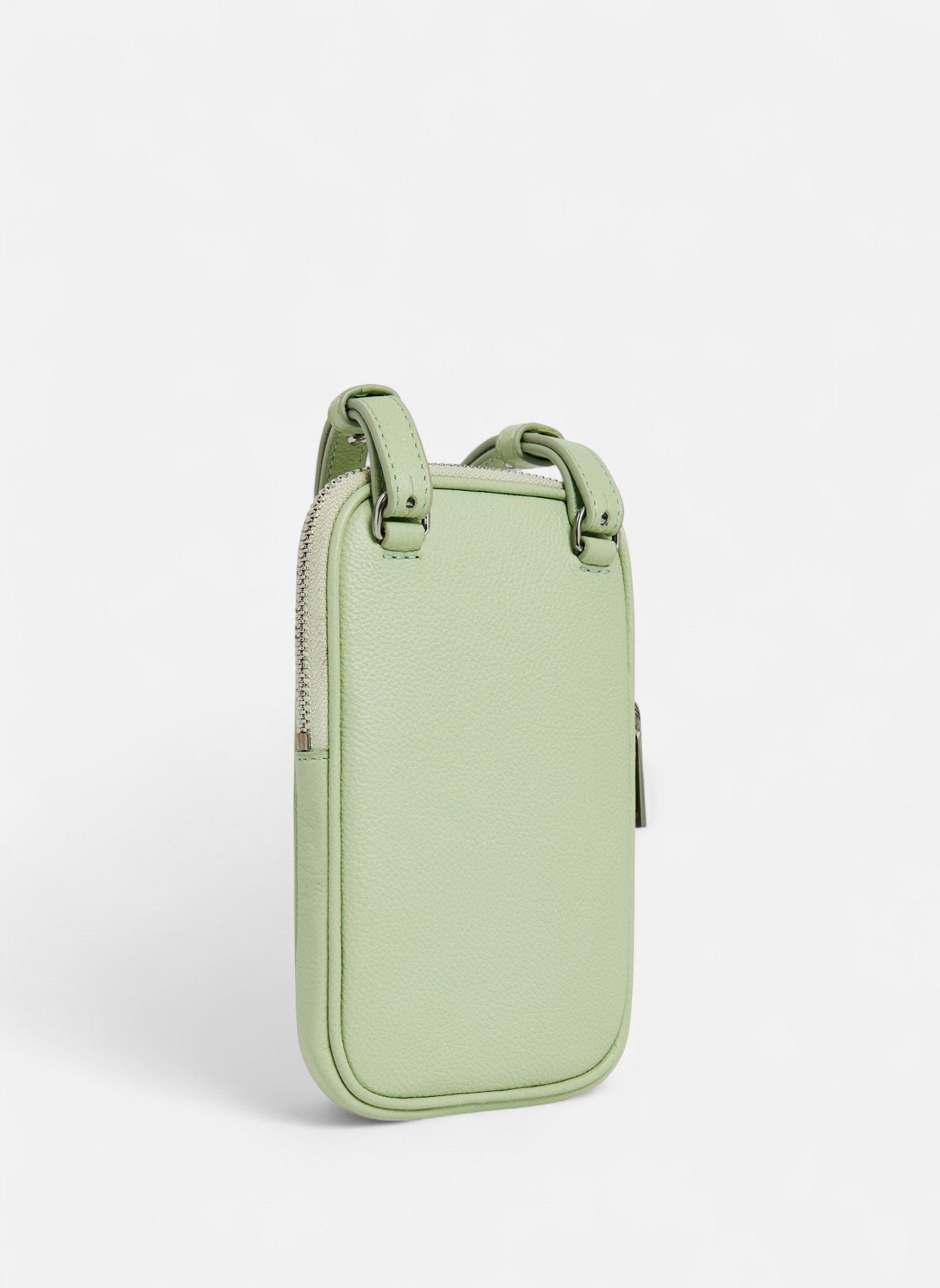 Etui téléphone en cuir grainé LE TANNEUR Vert