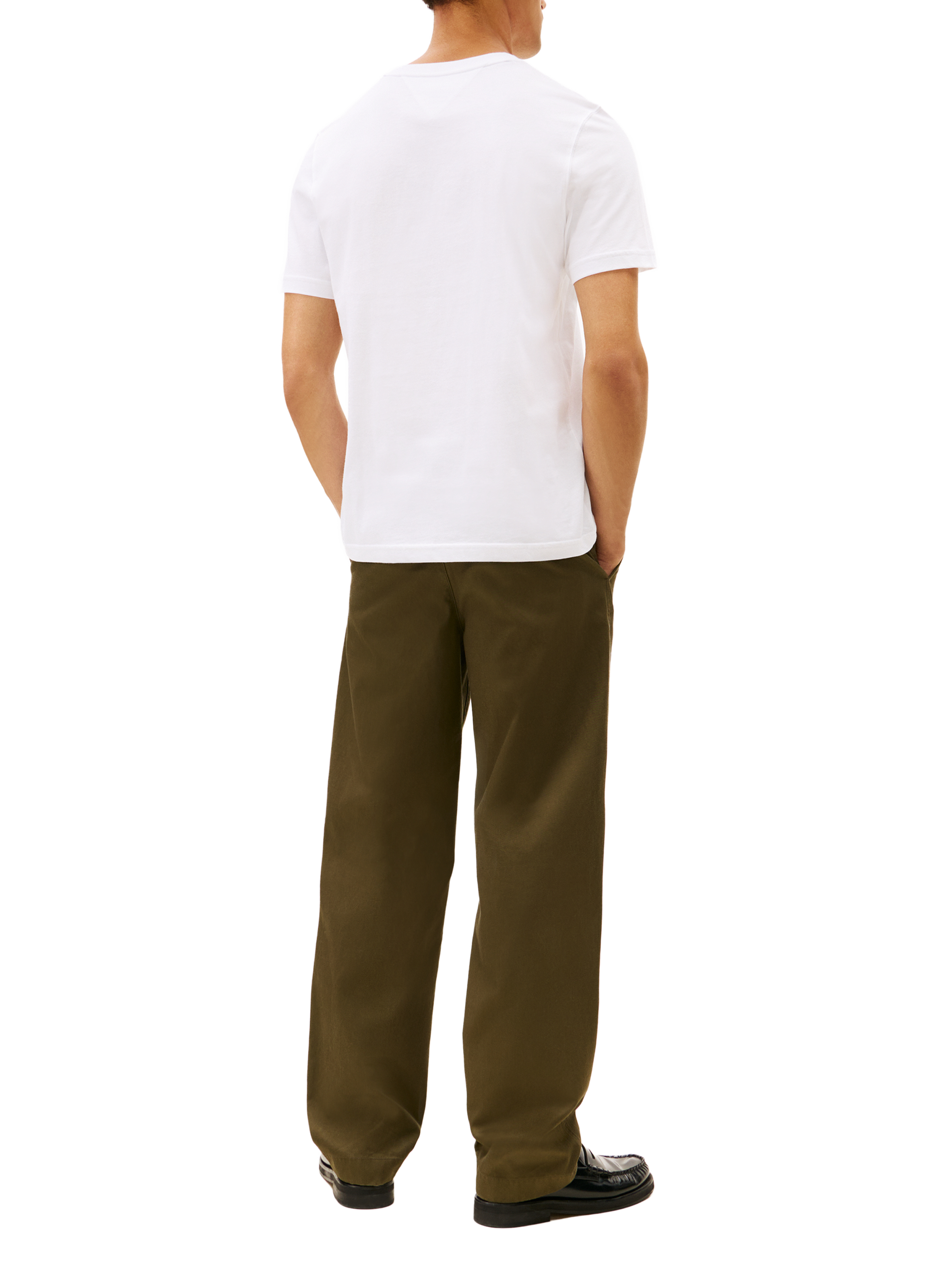 T-shirt manches courtes avec logo brodé TOMMY HILFIGER Blanc