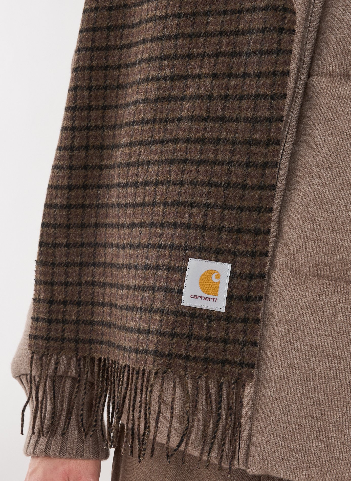 Wool-blend scarf CARHARTT WIP Brown