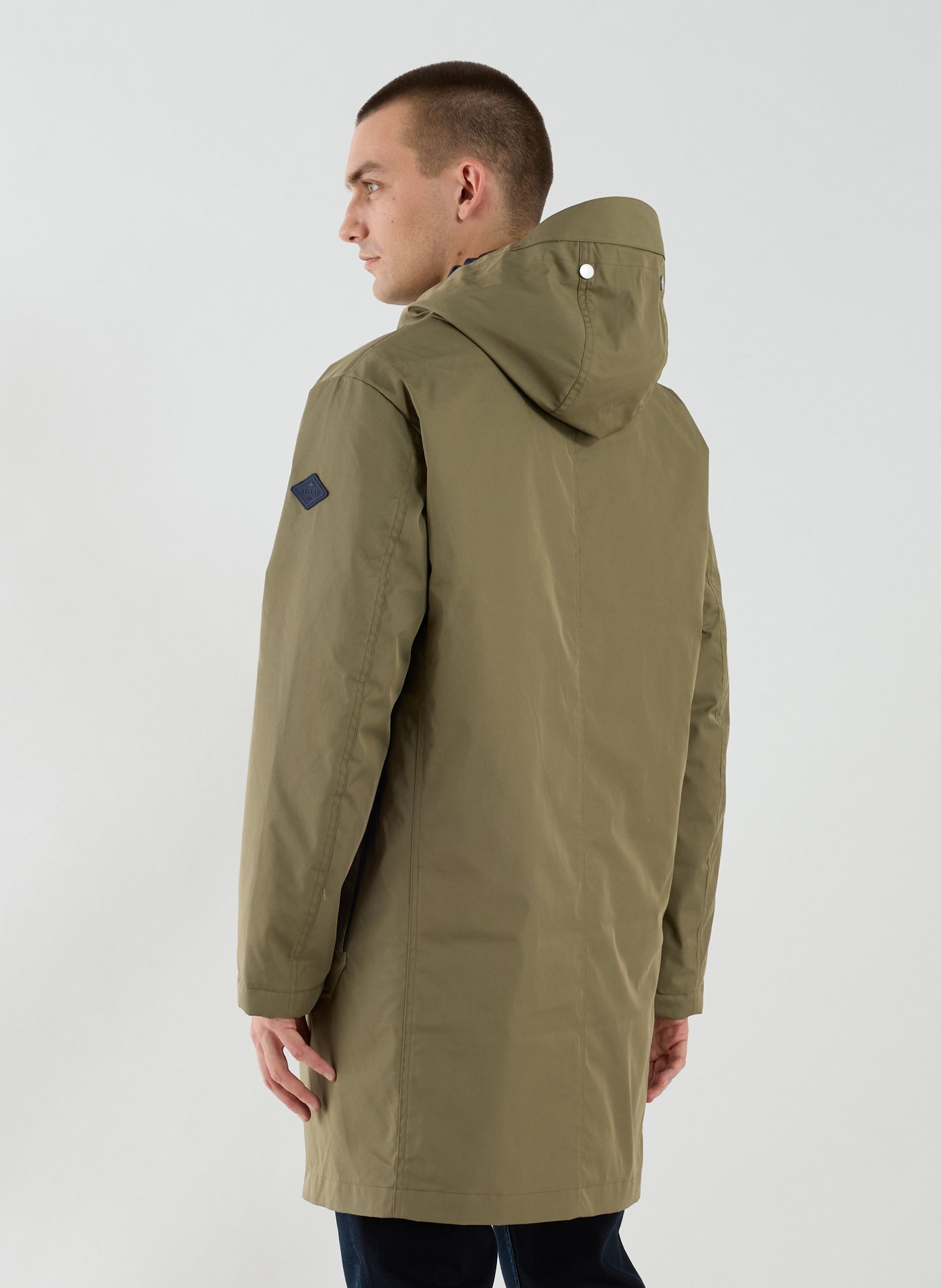 Manteau uni à capuche REPLAY Vert