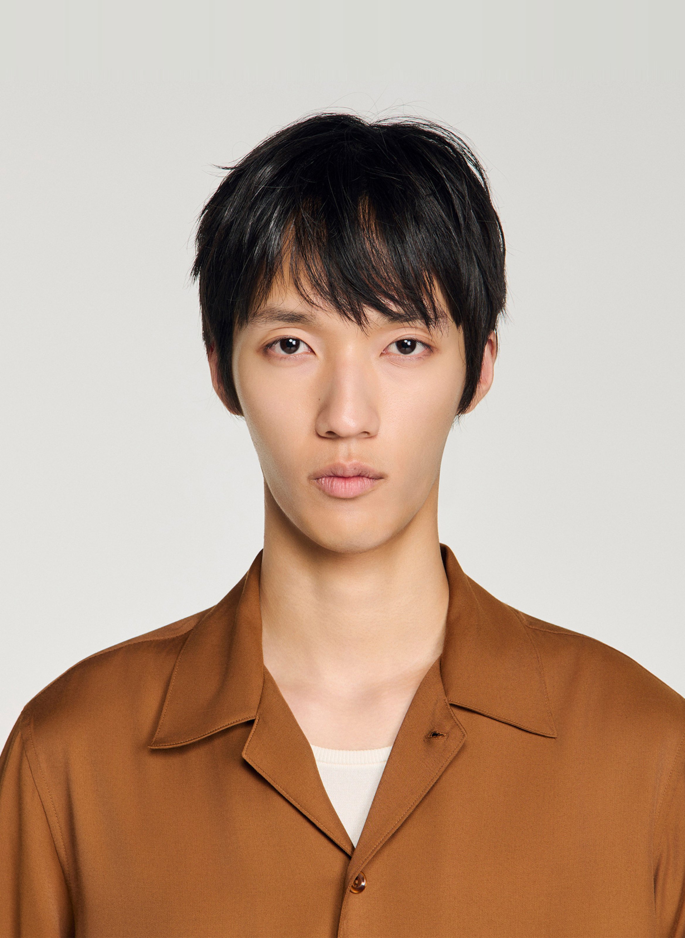 Chemise fluide regular-fit SANDRO Marron