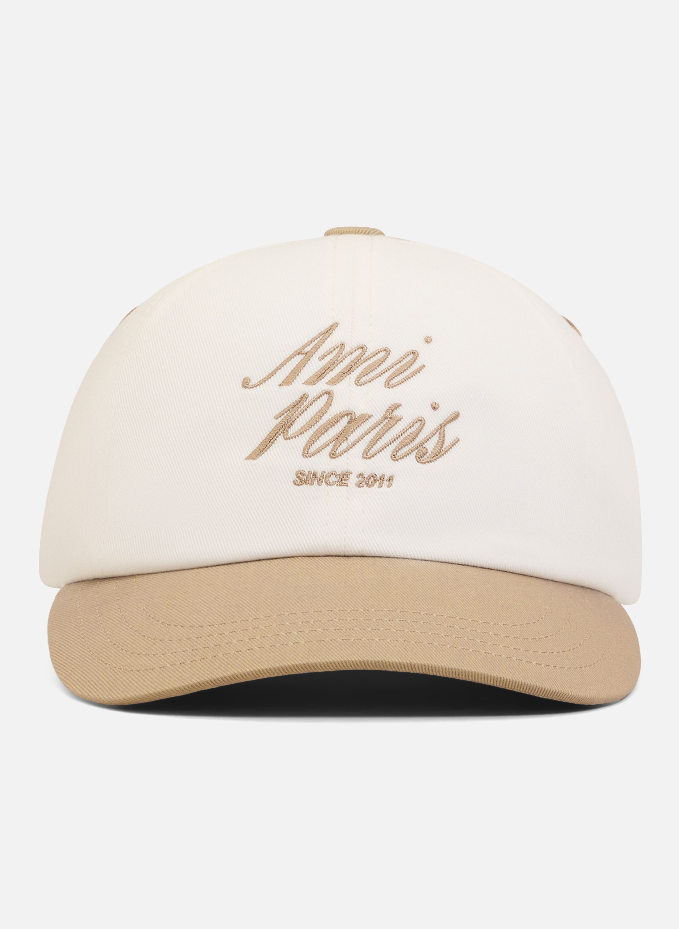 Casquette ami paris bicolore unisexe en coton AMI PARIS Beige