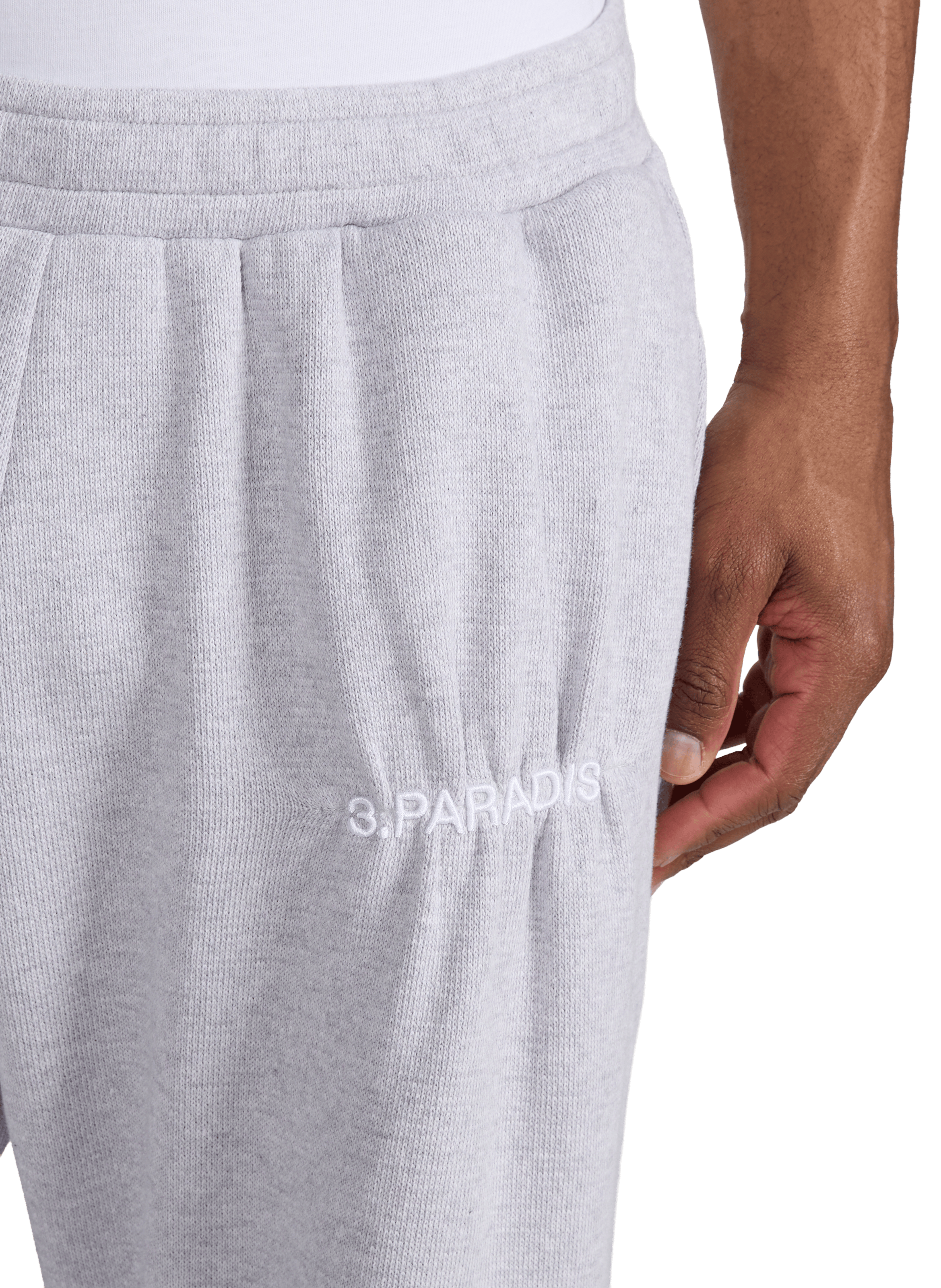 Straight-leg cotton joggers 3 PARADIS Grey