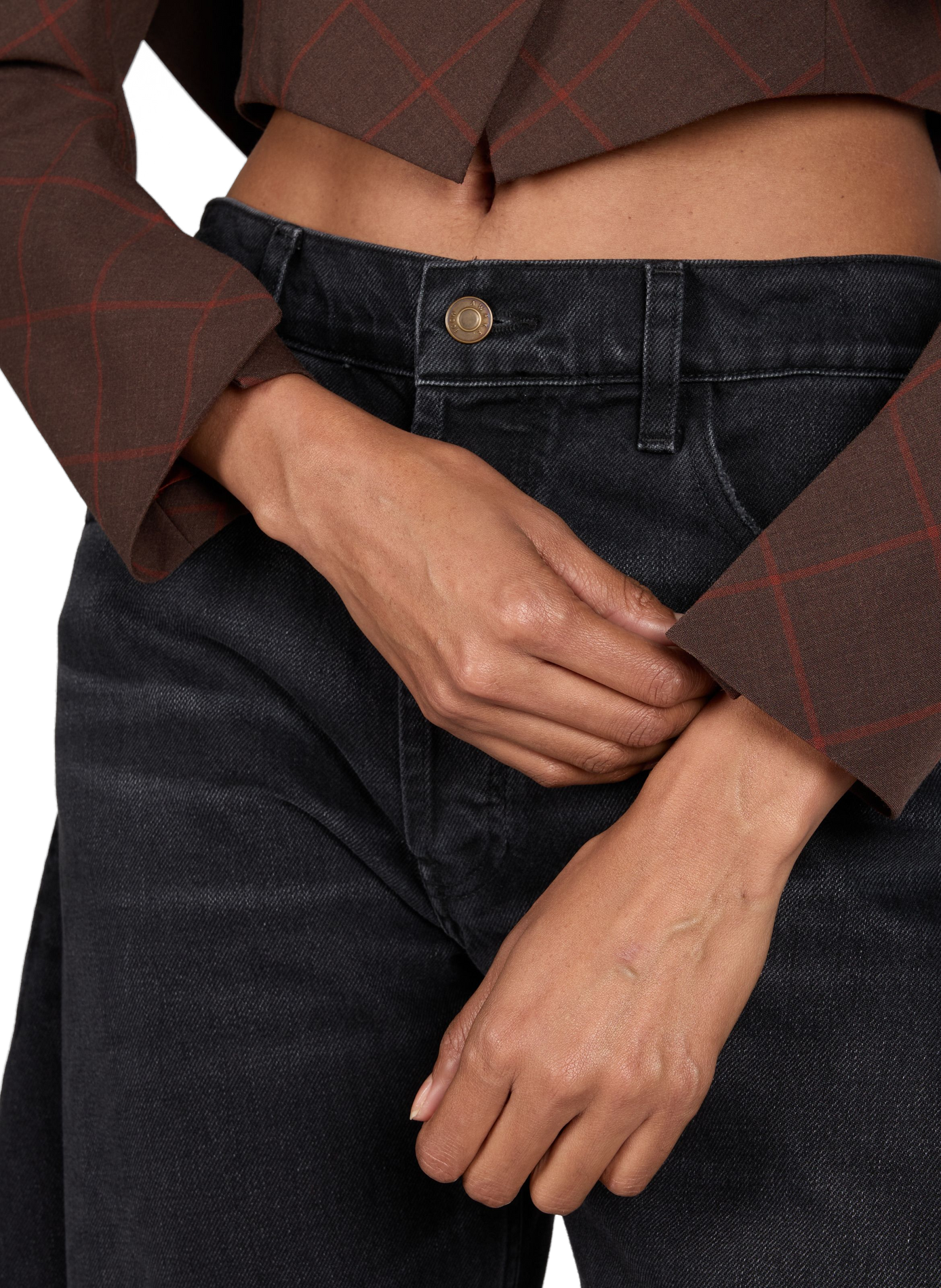 Veste déstructurée imprimée en laine mélangée A.W.A.K.E. MODE Marron