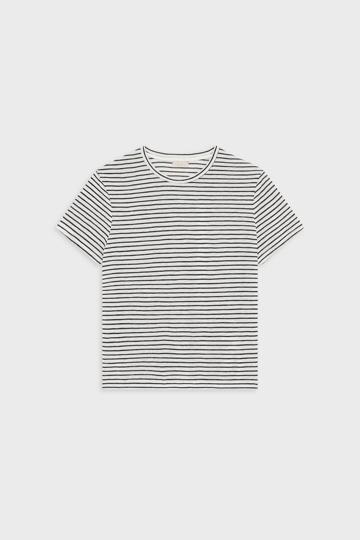 T-shirt à rayures et lurex - tya PABLO Blanc