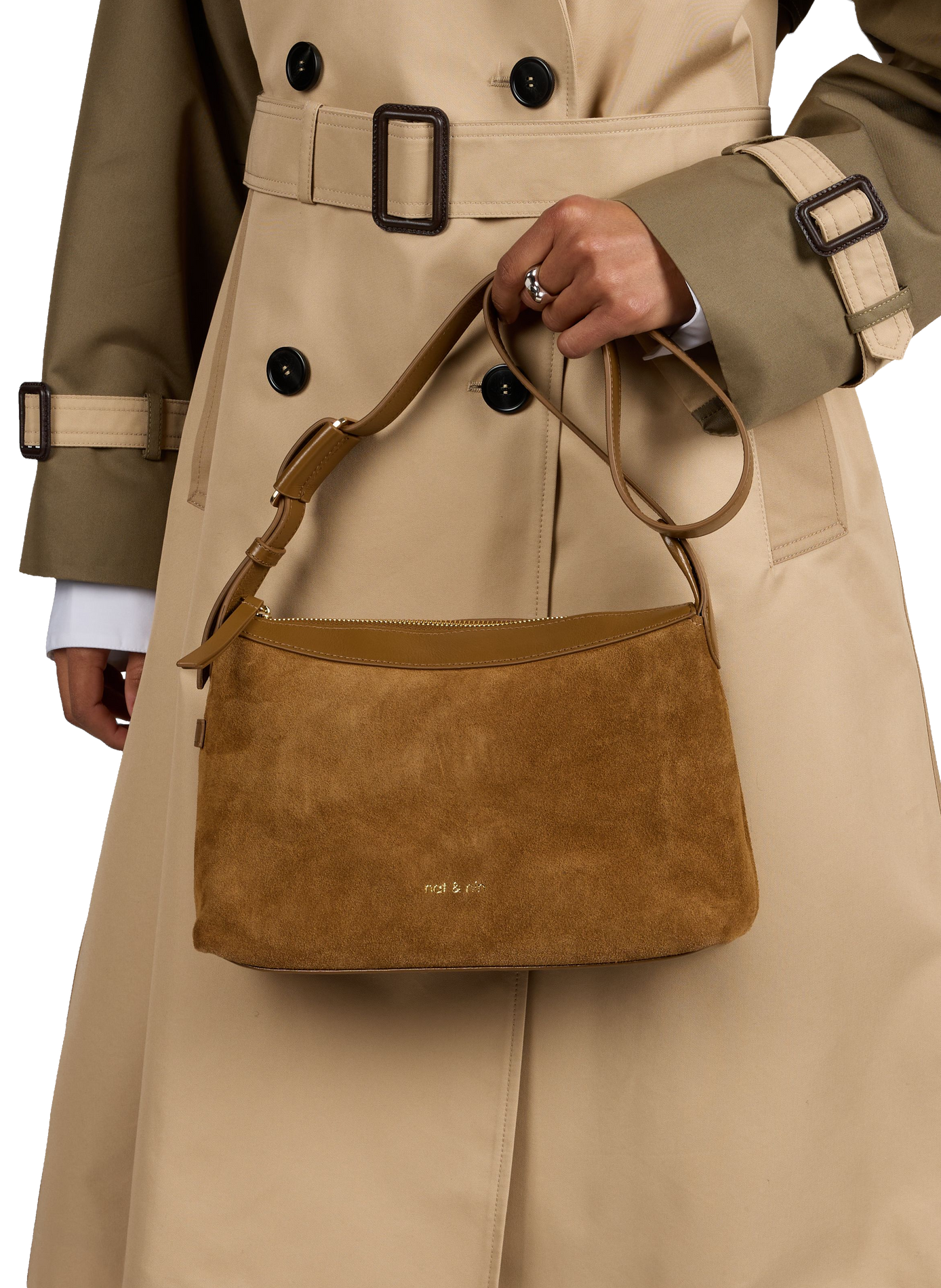 Bowie leather handbag NAT & NIN Brown