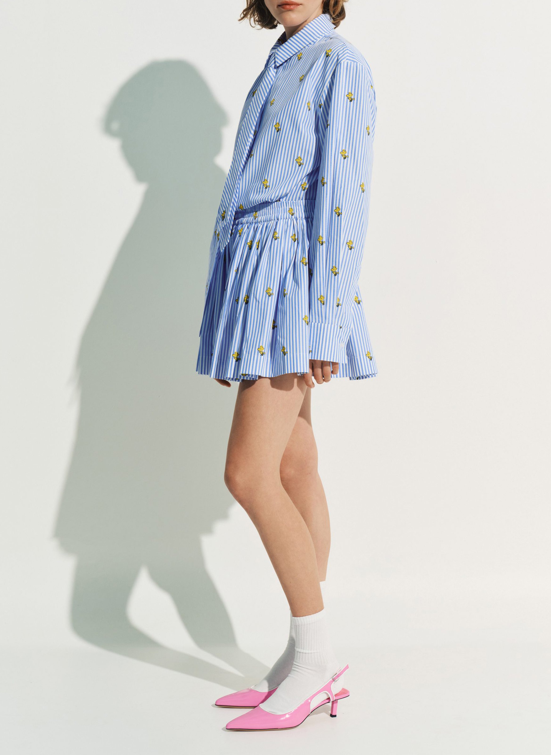 Chemise imprimée en coton jeppermint ESSENTIEL ANTWERP Bleu