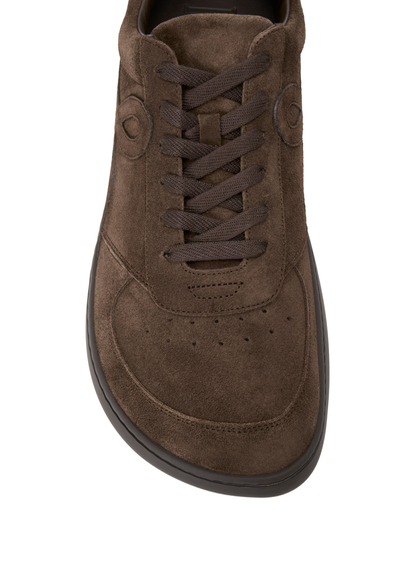 Niedrige Sneakers aus Veloursleder-Kalbssamt LOEWE Braun