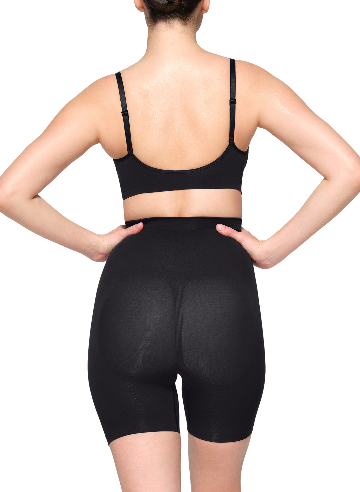 High-waisted sculpting shorts SKIMS Black