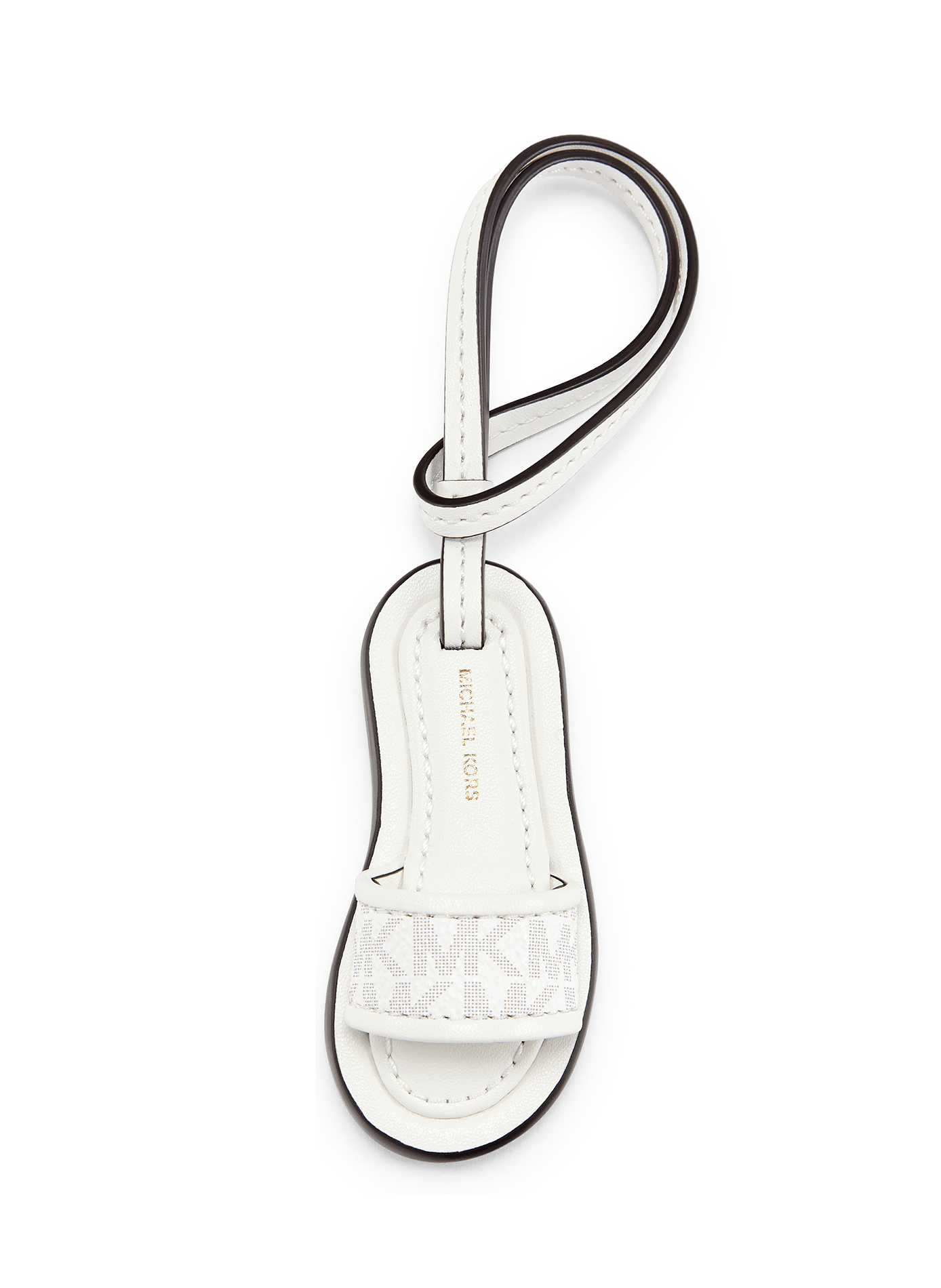 Breloque de sac mule à logo MICHAEL KORS Blanc