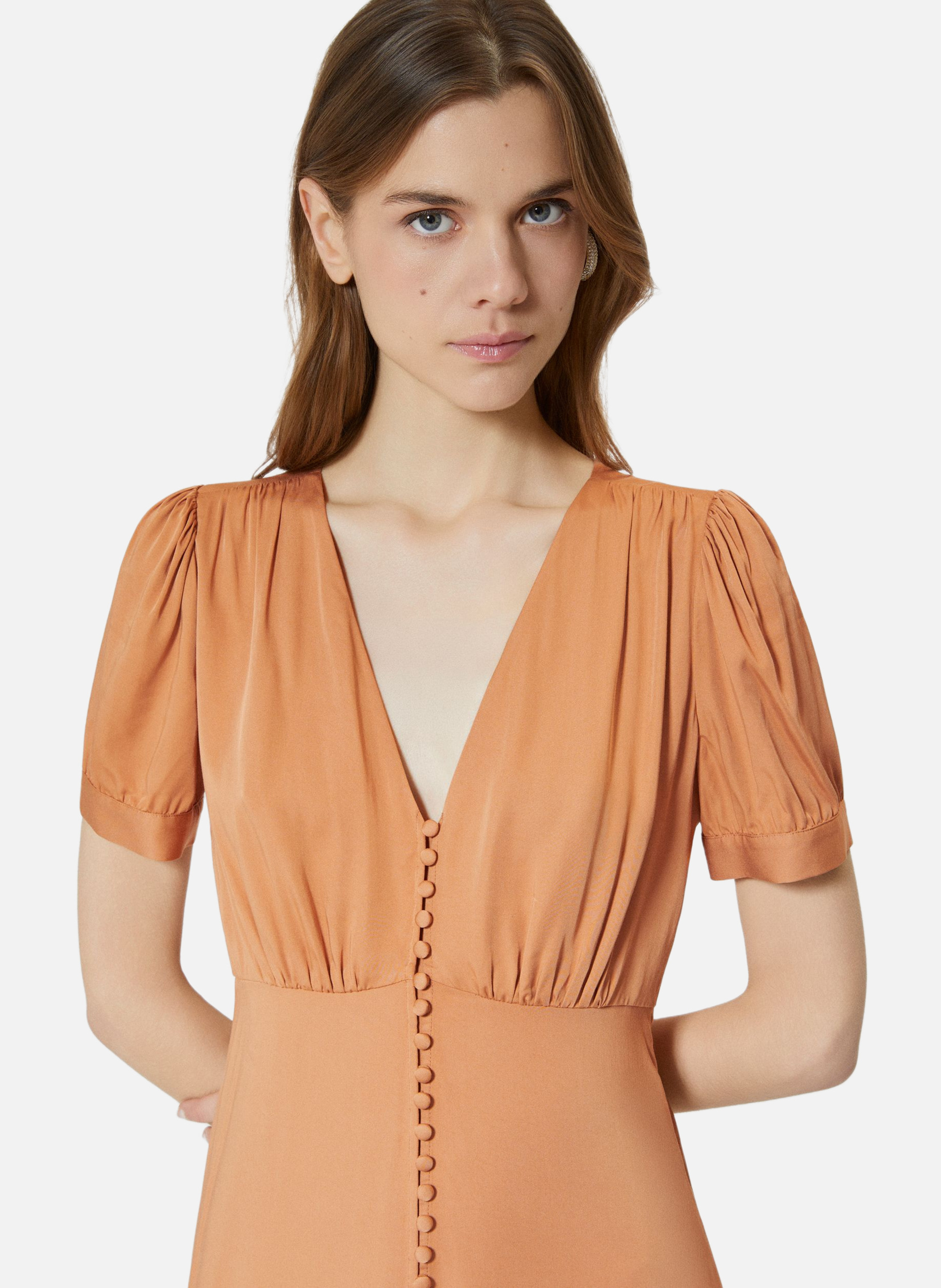 Robe courte Marron