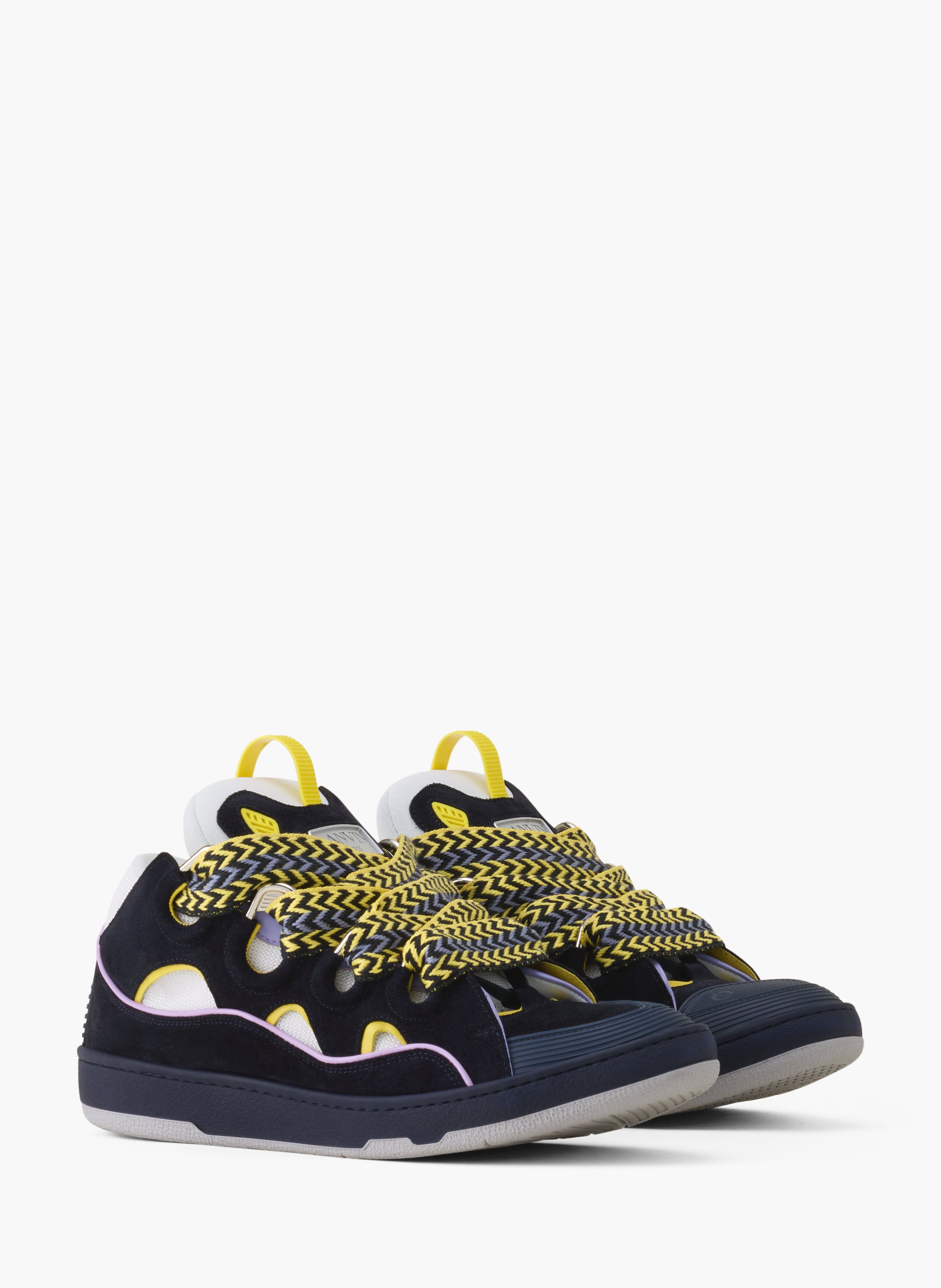 Sneakers curb en cuir LANVIN Bleu