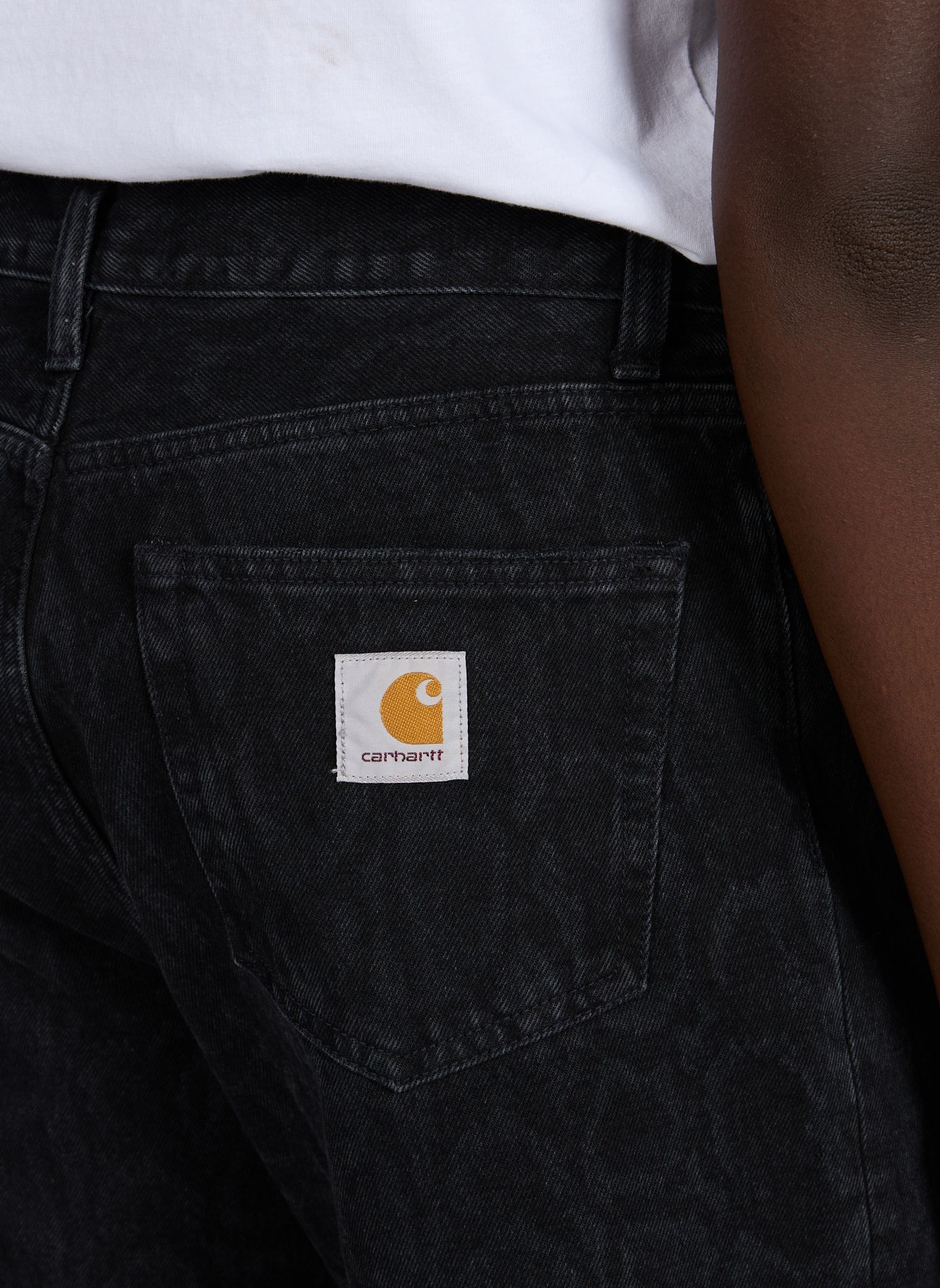 Pantalon Snake Landon à motif en coton CARHARTT WIP Noir