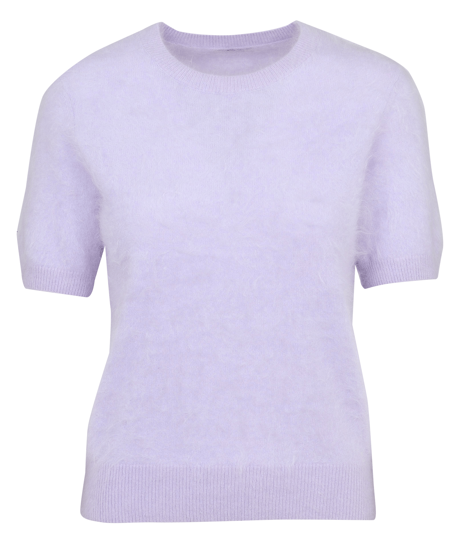 Pull droit col rond en cachemire IKKS Violet