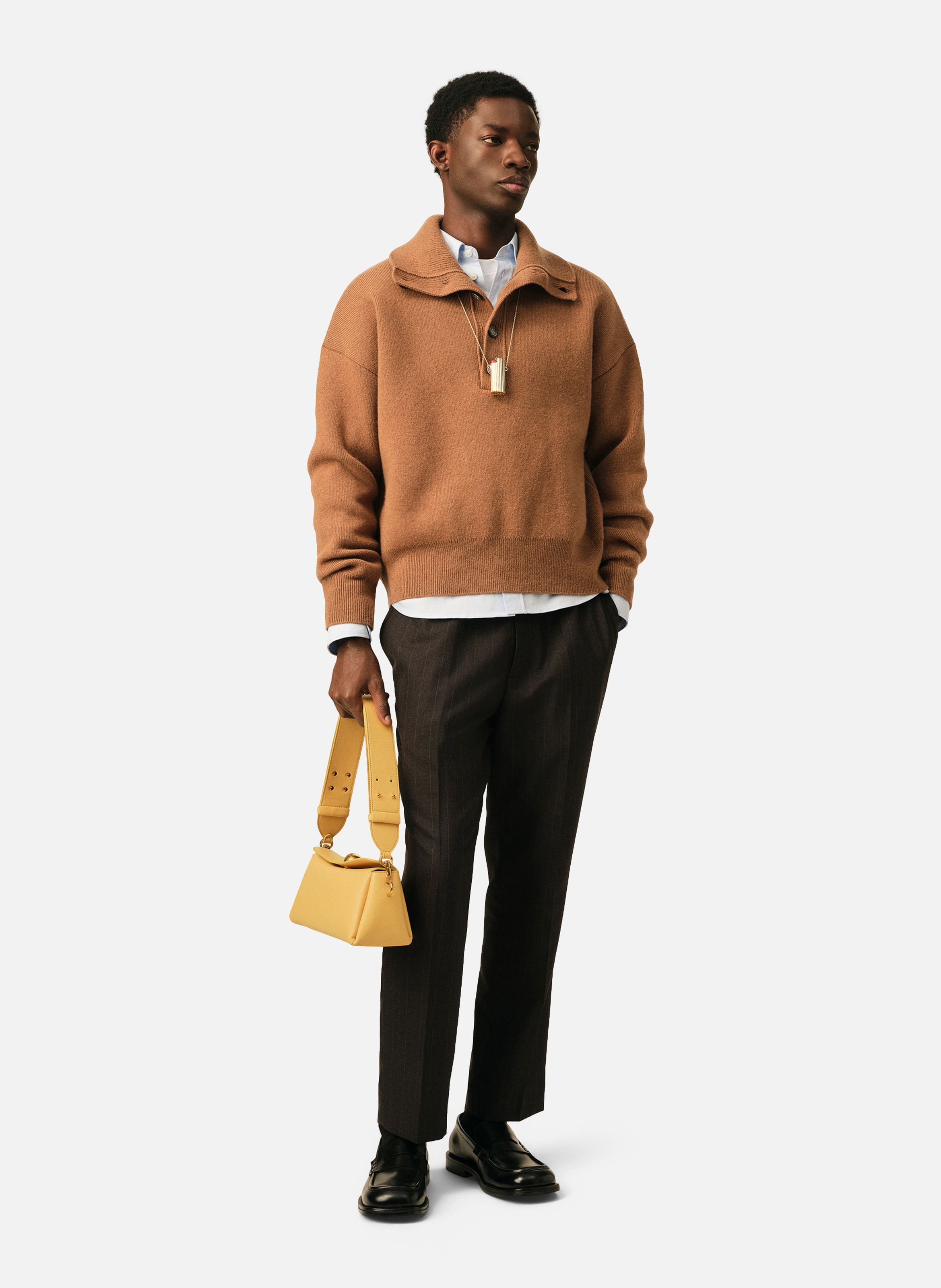Sac carrousel unisexe AMI PARIS Jaune