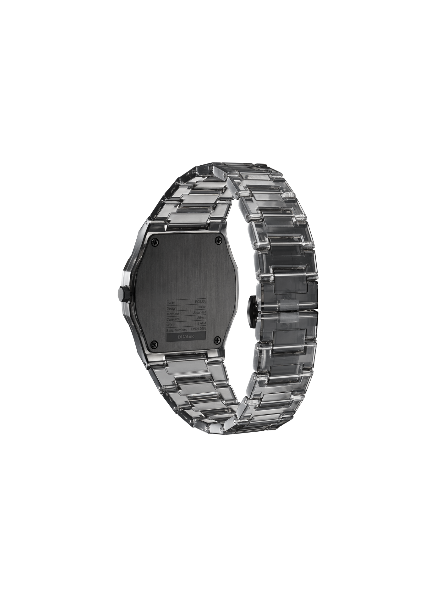 Montre quartz EXP_Black en nylon D1 MILANO Noir