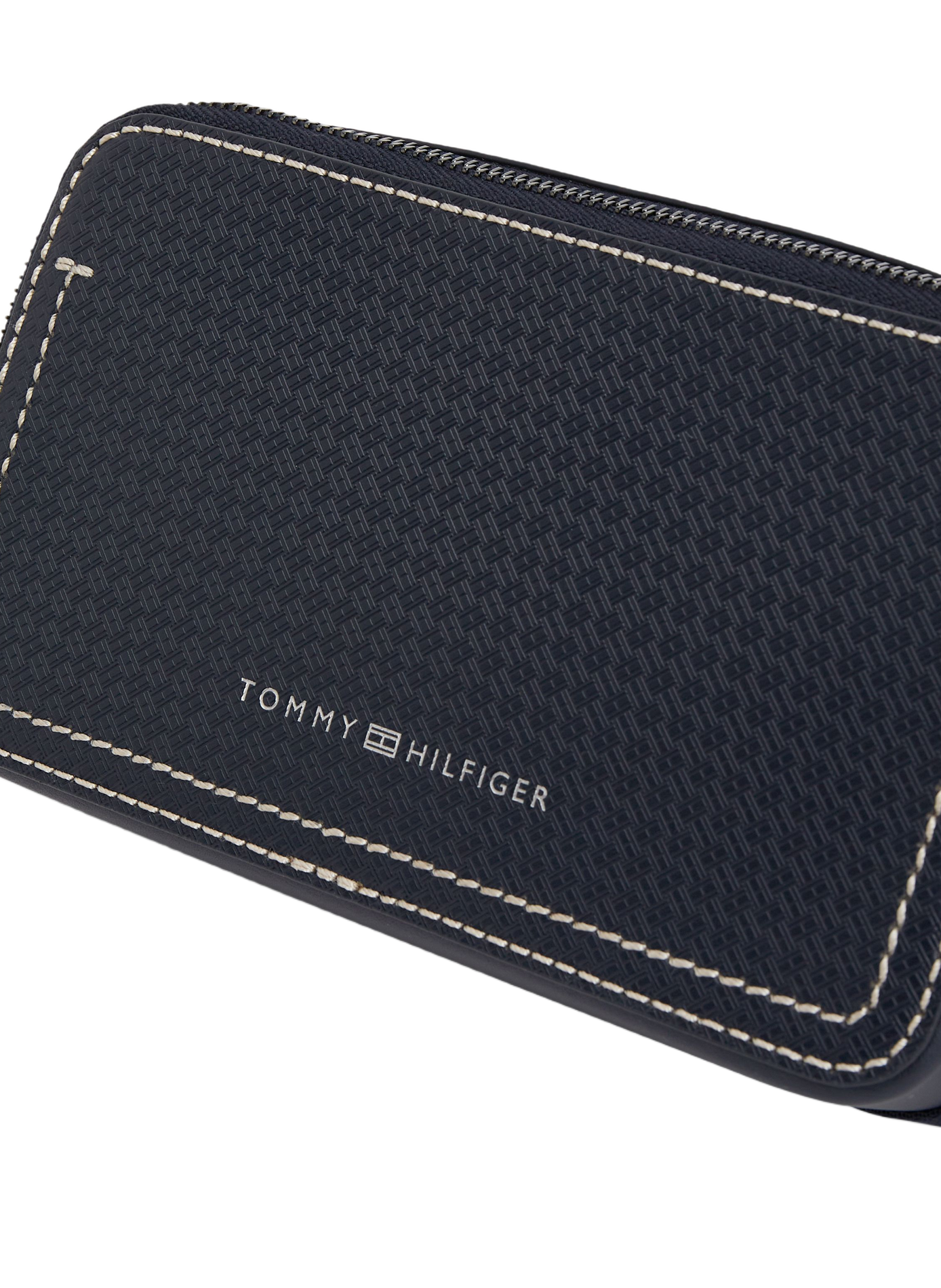 Sac bandoulière texturé à logo brodé TOMMY HILFIGER Bleu
