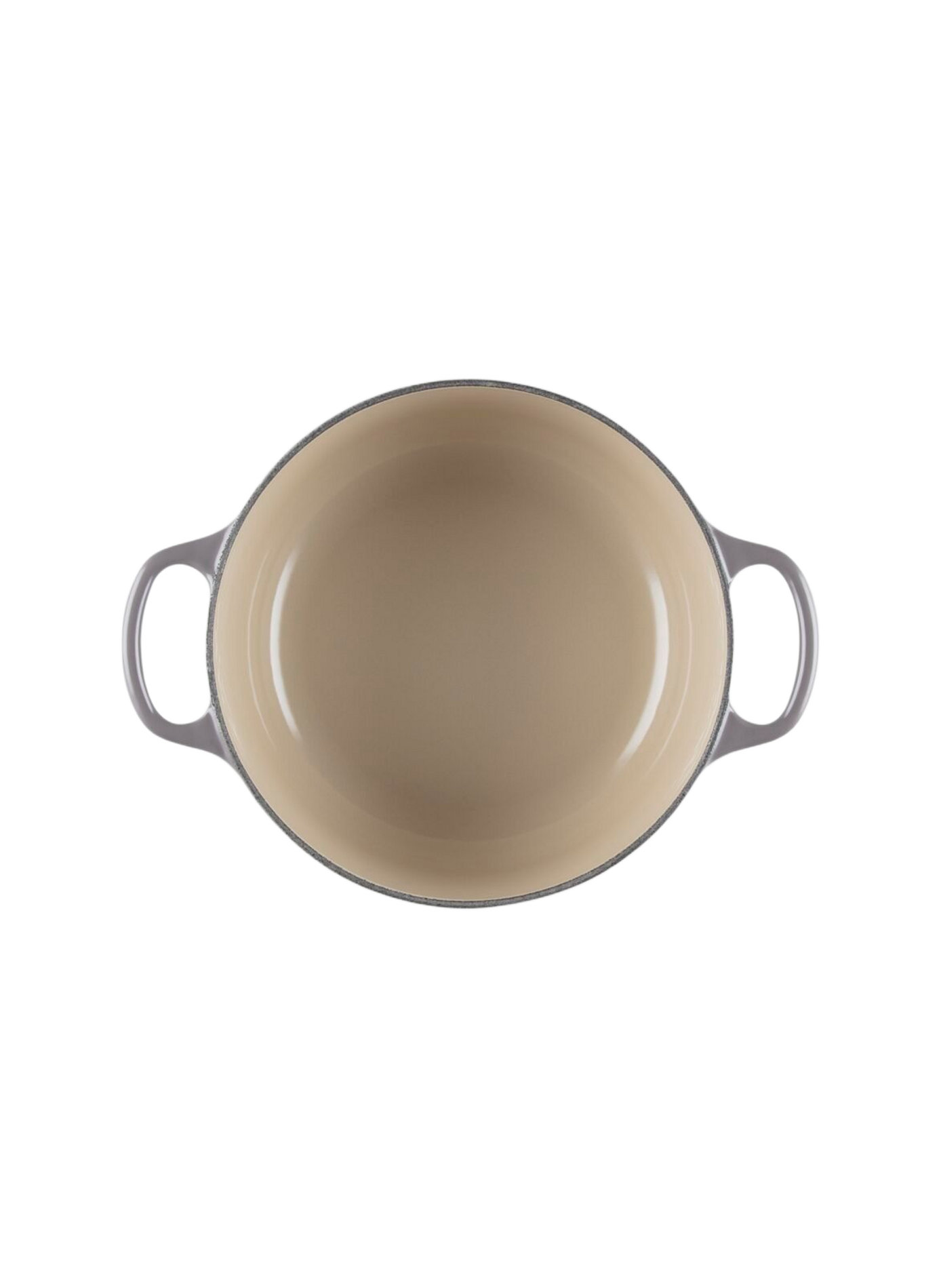 Runde emaillierte Gusseisen-Cocotte LE CREUSET Grau