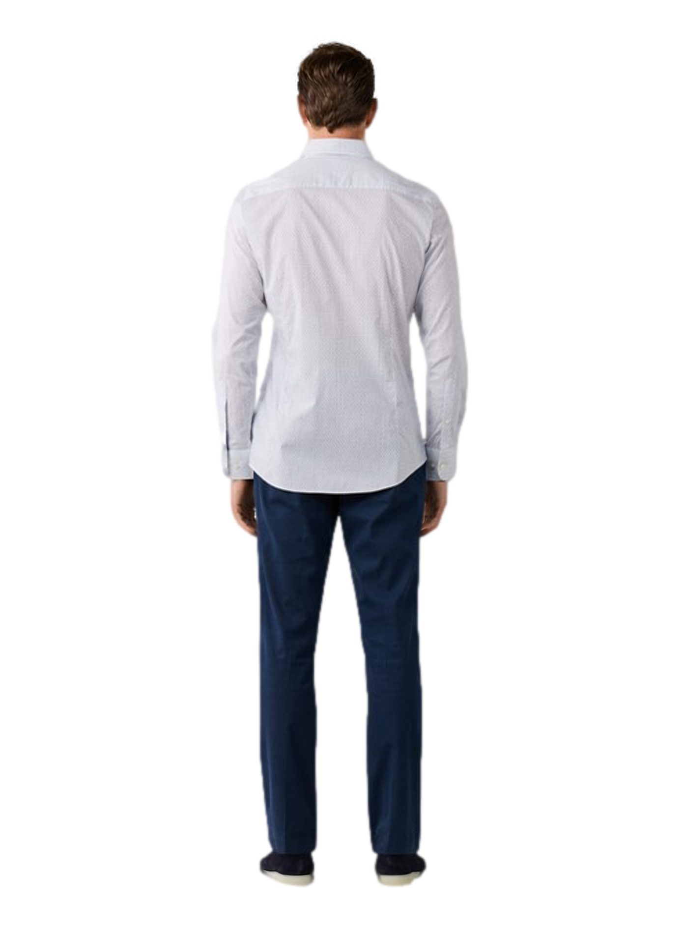 Patterned cotton shirt  HACKETT Blue