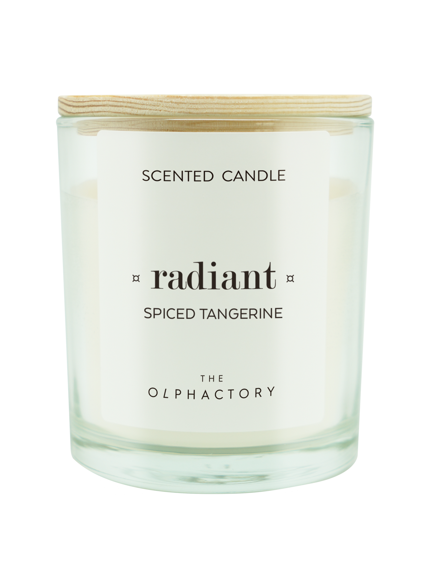 Bougie parfumée Spiced Tangerine 200g OLPHACTORY Marron
