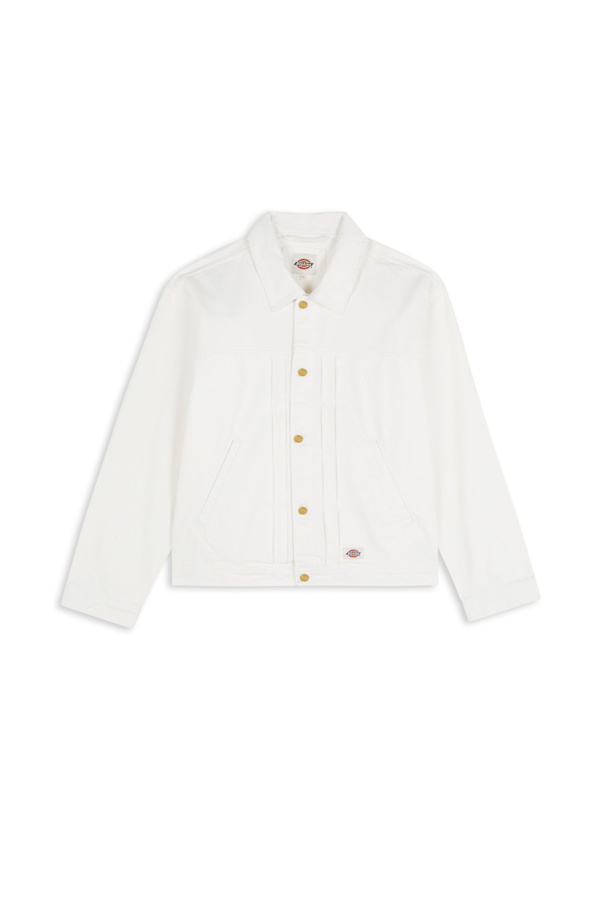 Veste selvedge pleated denim jacket DICKIES Blanc