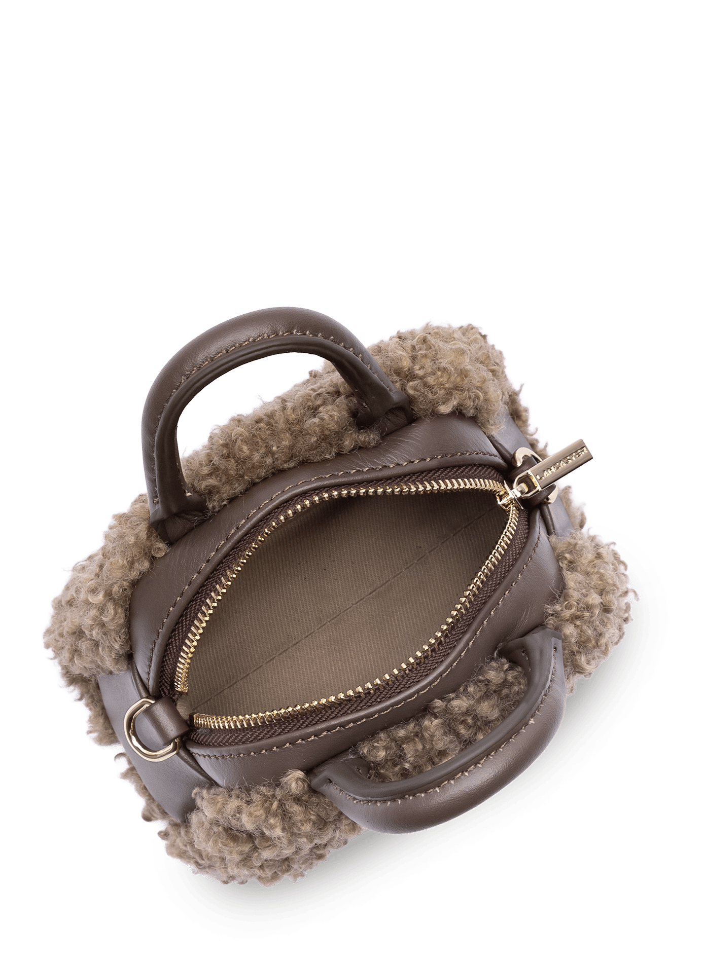 Nano sac à main - moumoute LANCASTER Marron