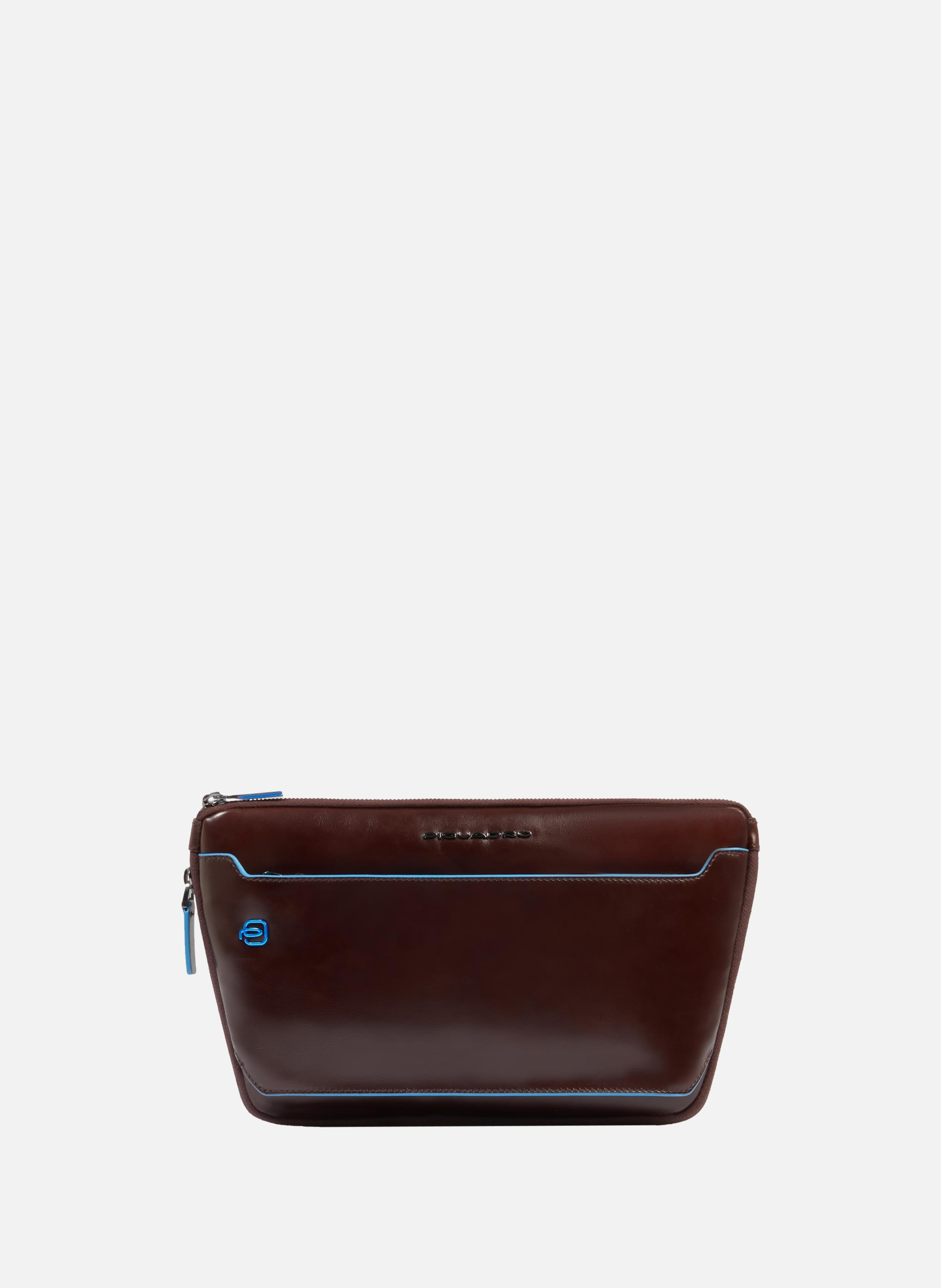 Erweiterbare flache gürteltasche PIQUADRO Braun