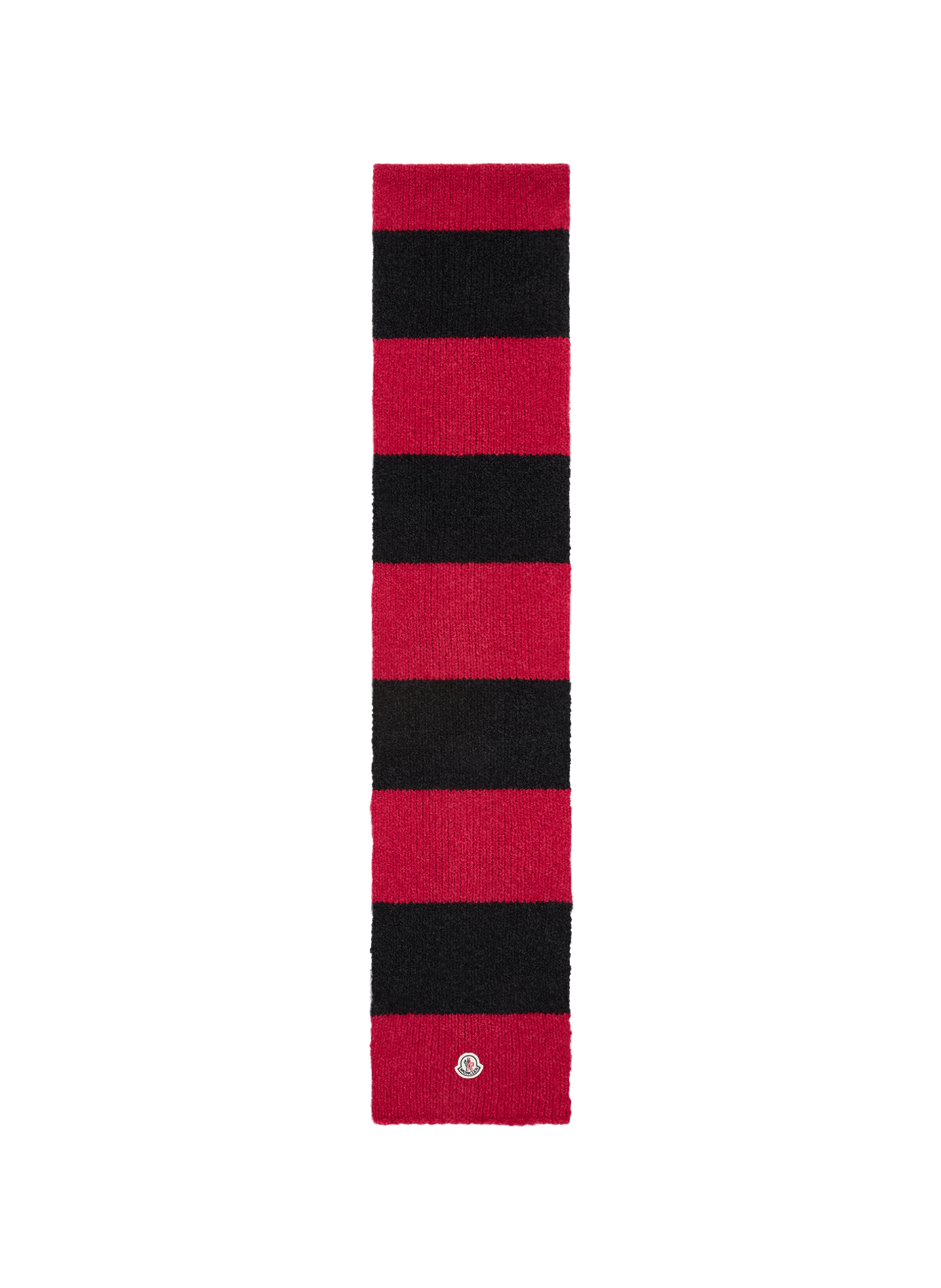 Gestreifter Schal aus Wollmischung MONCLER Rot