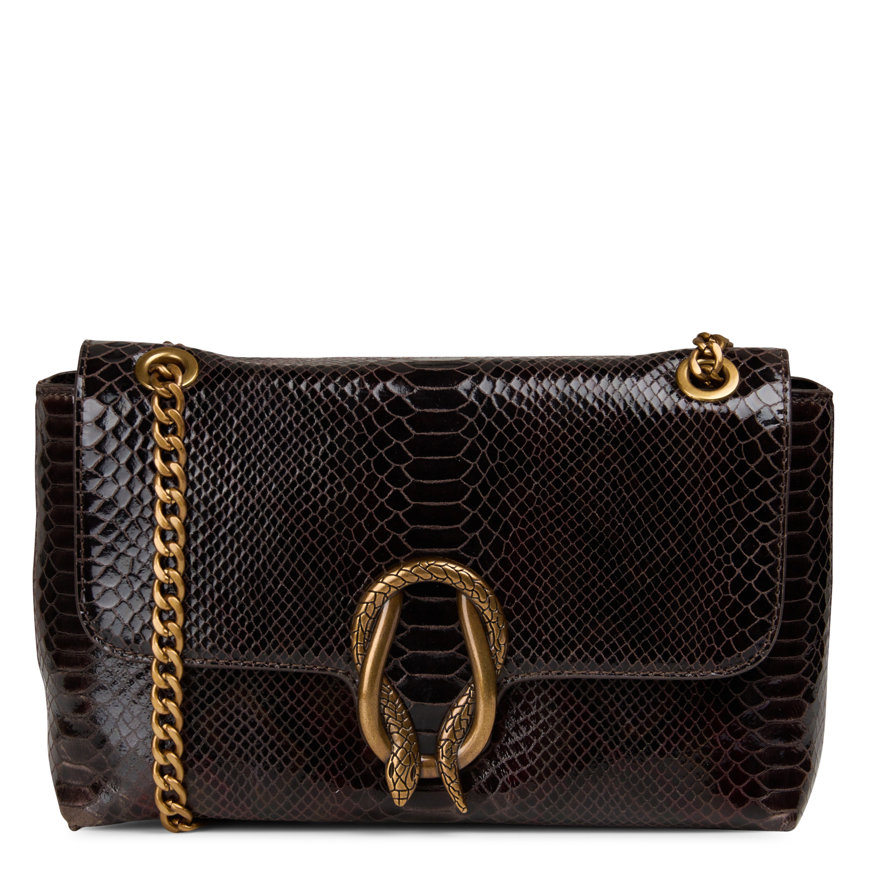 Sac porté épaule en cuir leon MAISON 123 Marron