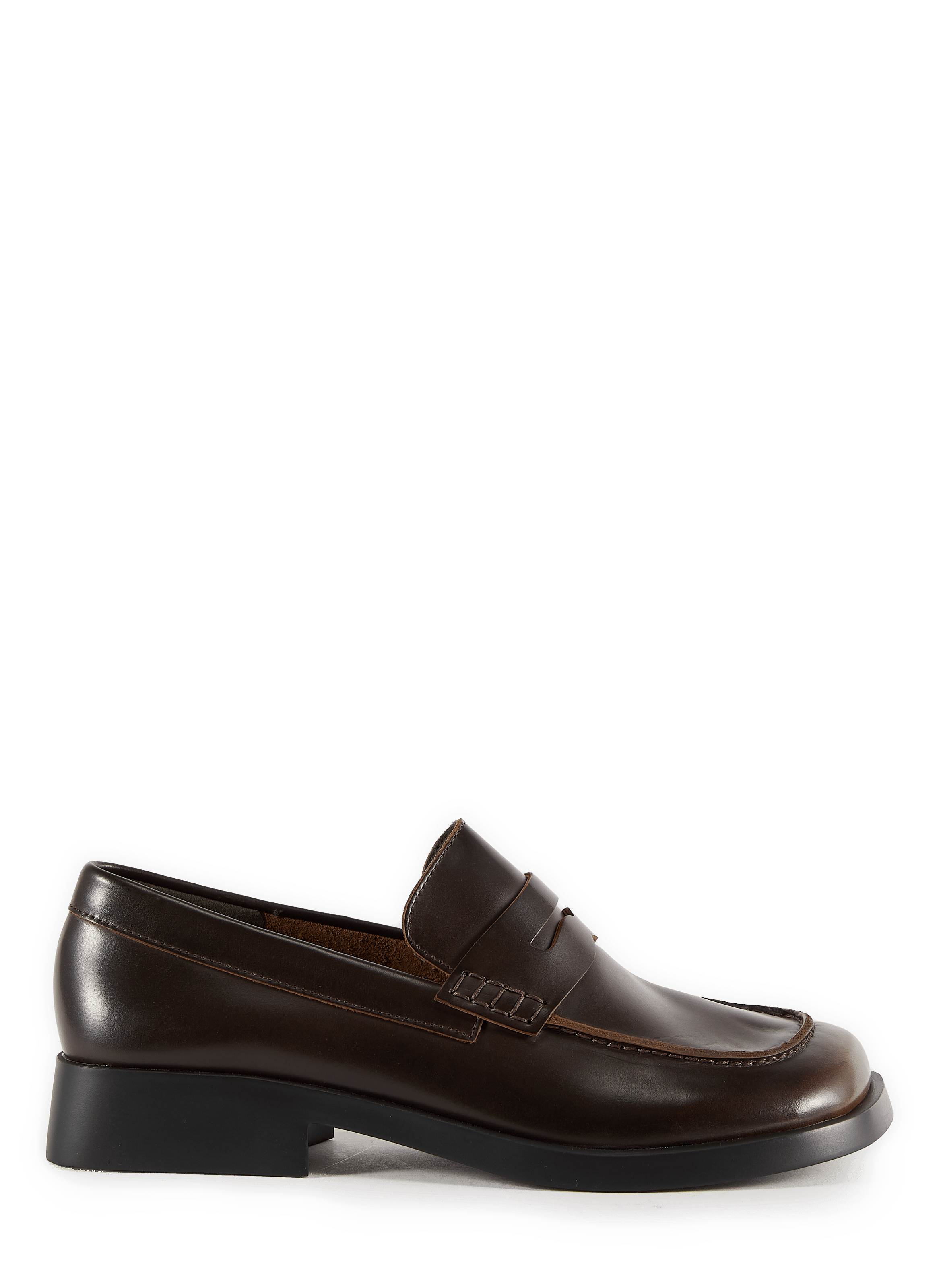 Mocassins carrés Dana en cuir CAMPER Marron
