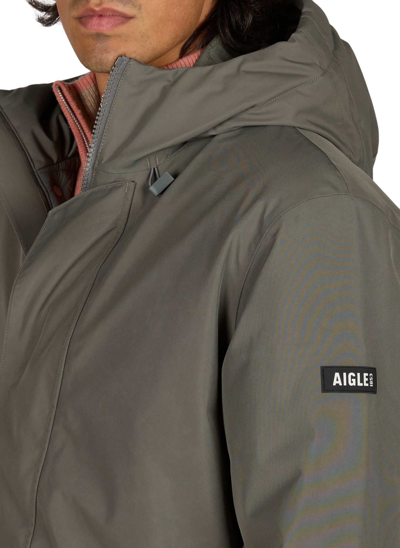 Hooded jacket AIGLE Grey