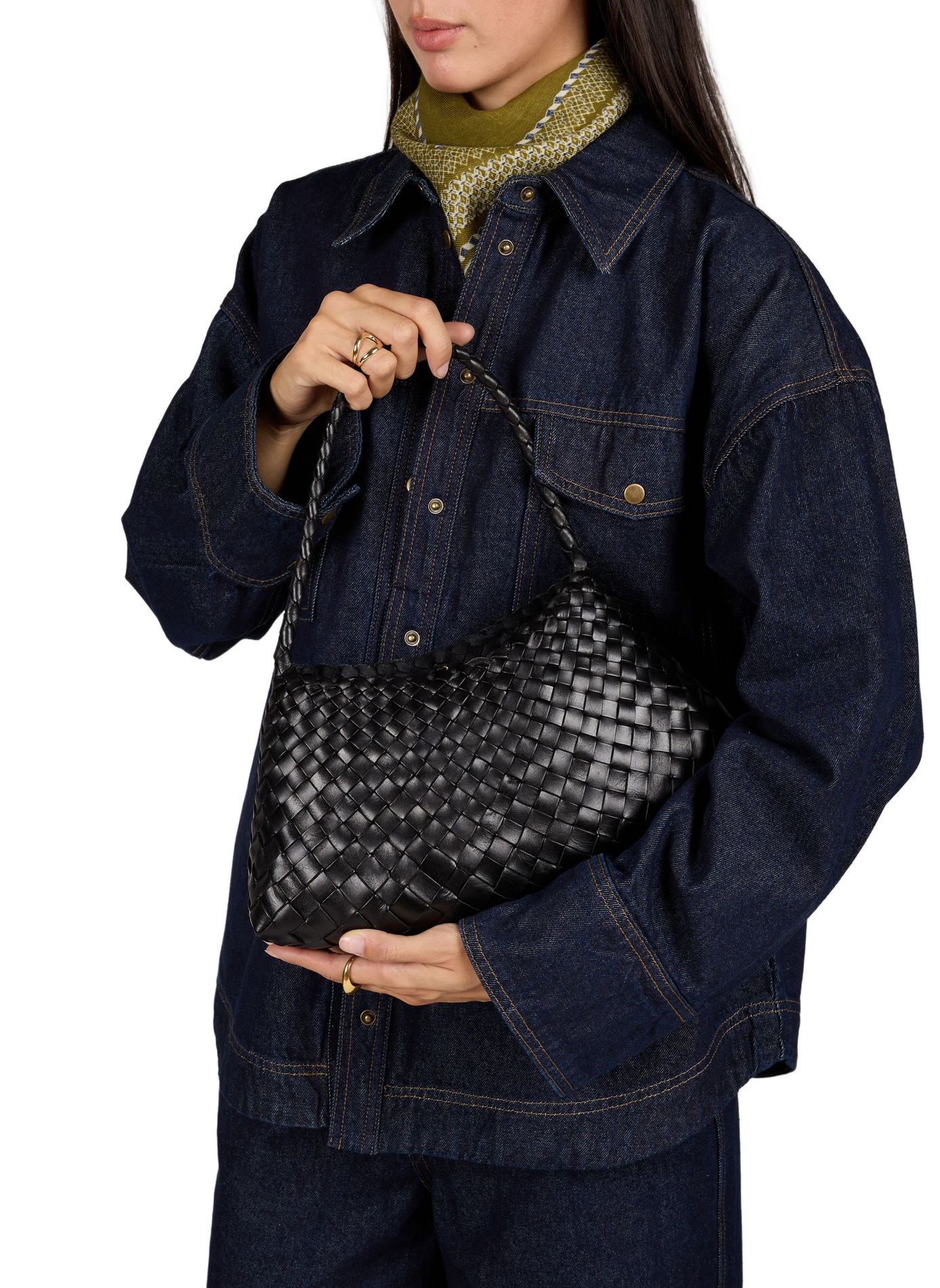 Rosanna Lederhandtasche DRAGON DIFFUSION Schwarz