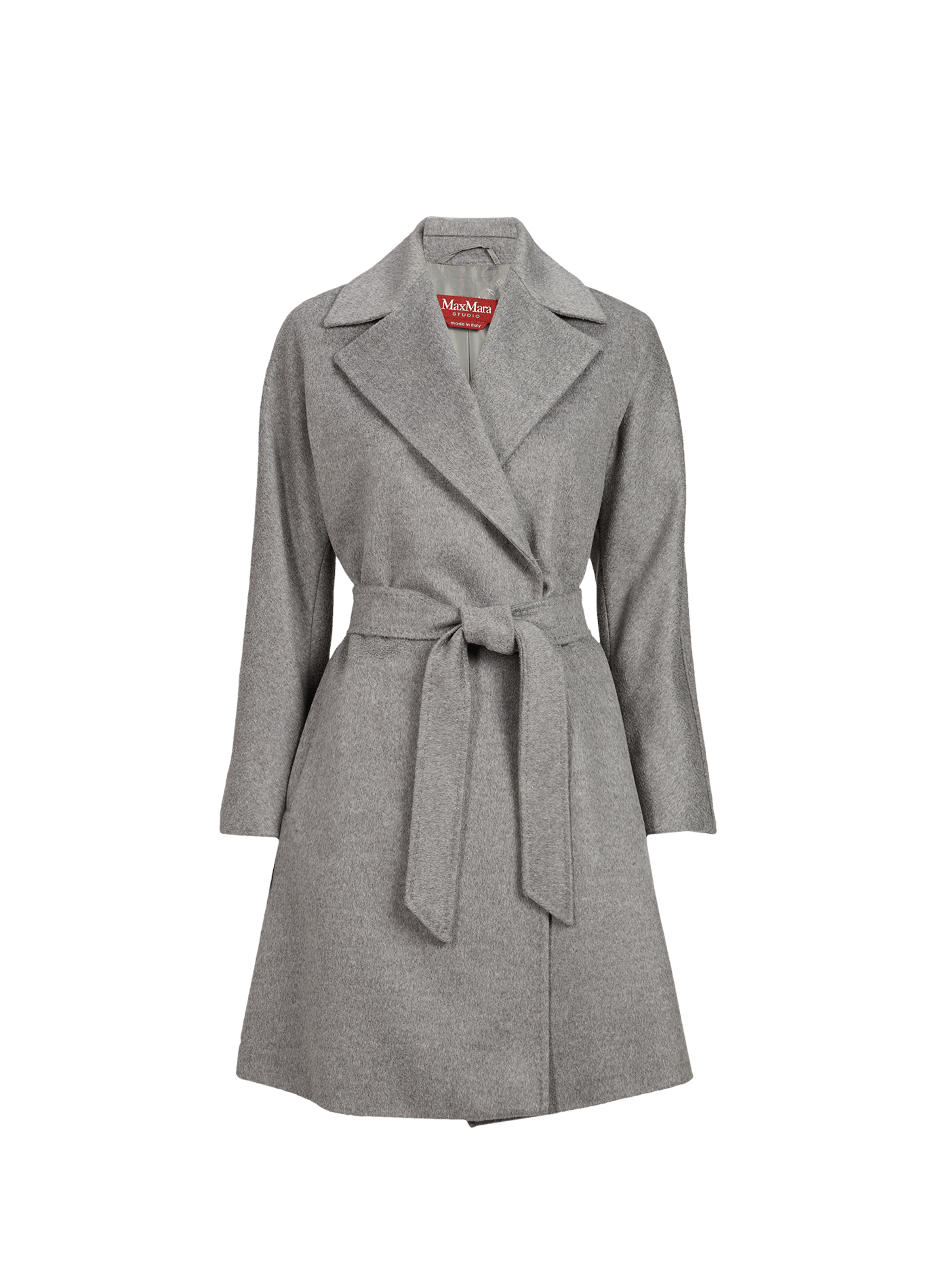 Straight wool coat MAX MARA STUDIO Grey