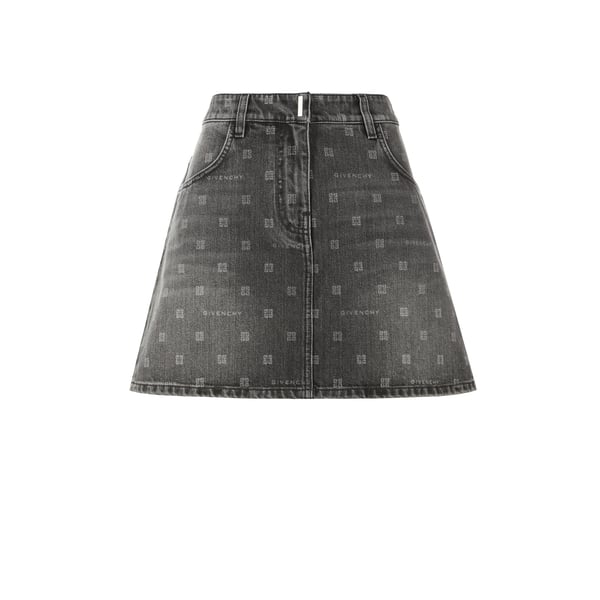 Jupe à logo en jean