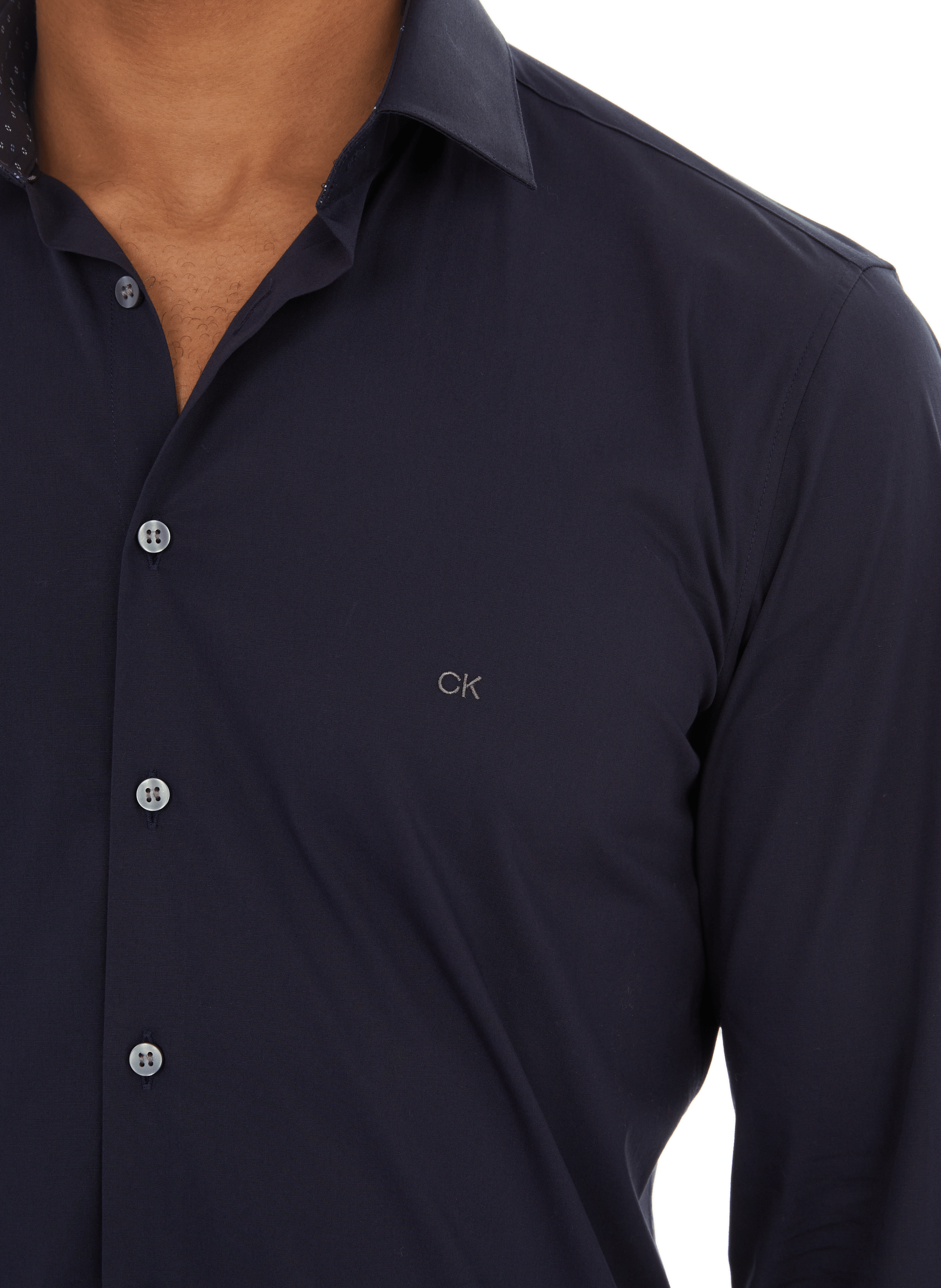 Chemise en coton CALVIN KLEIN Bleu
