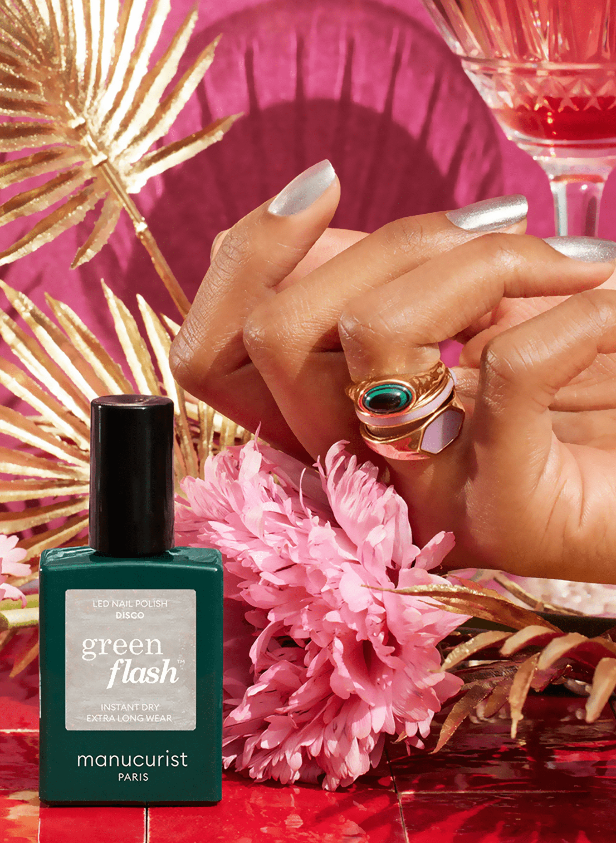 Green Flash Nail Polish MANUCURIST Disco