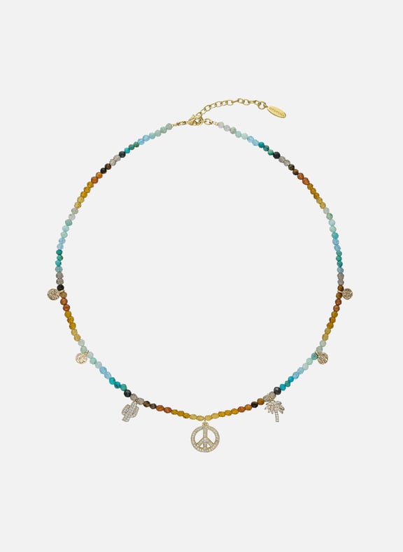 Collier ras de cou avec perles dreamer Bleu by HIPANEMA HIPANEMA Collier ras de cou avec perles dreamer Bleu