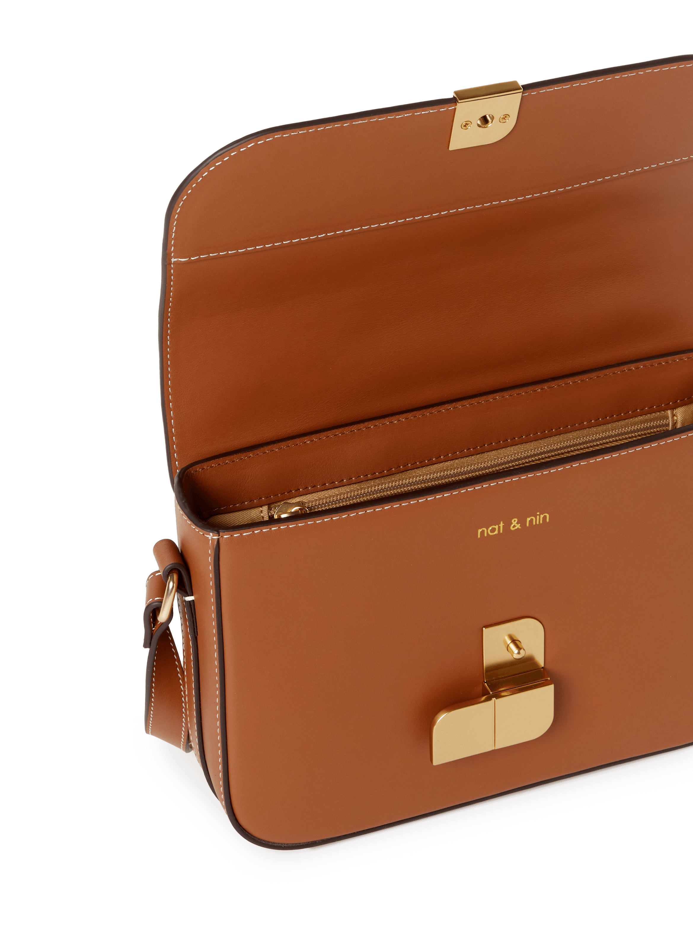 Sac à bandoulière Alice NAT &amp; NIN Marron