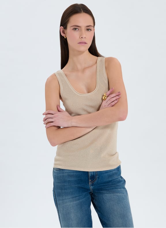 Pull champagne cintré - nara Jaune by ZAPA ZAPA Pull champagne cintré - nara Jaune