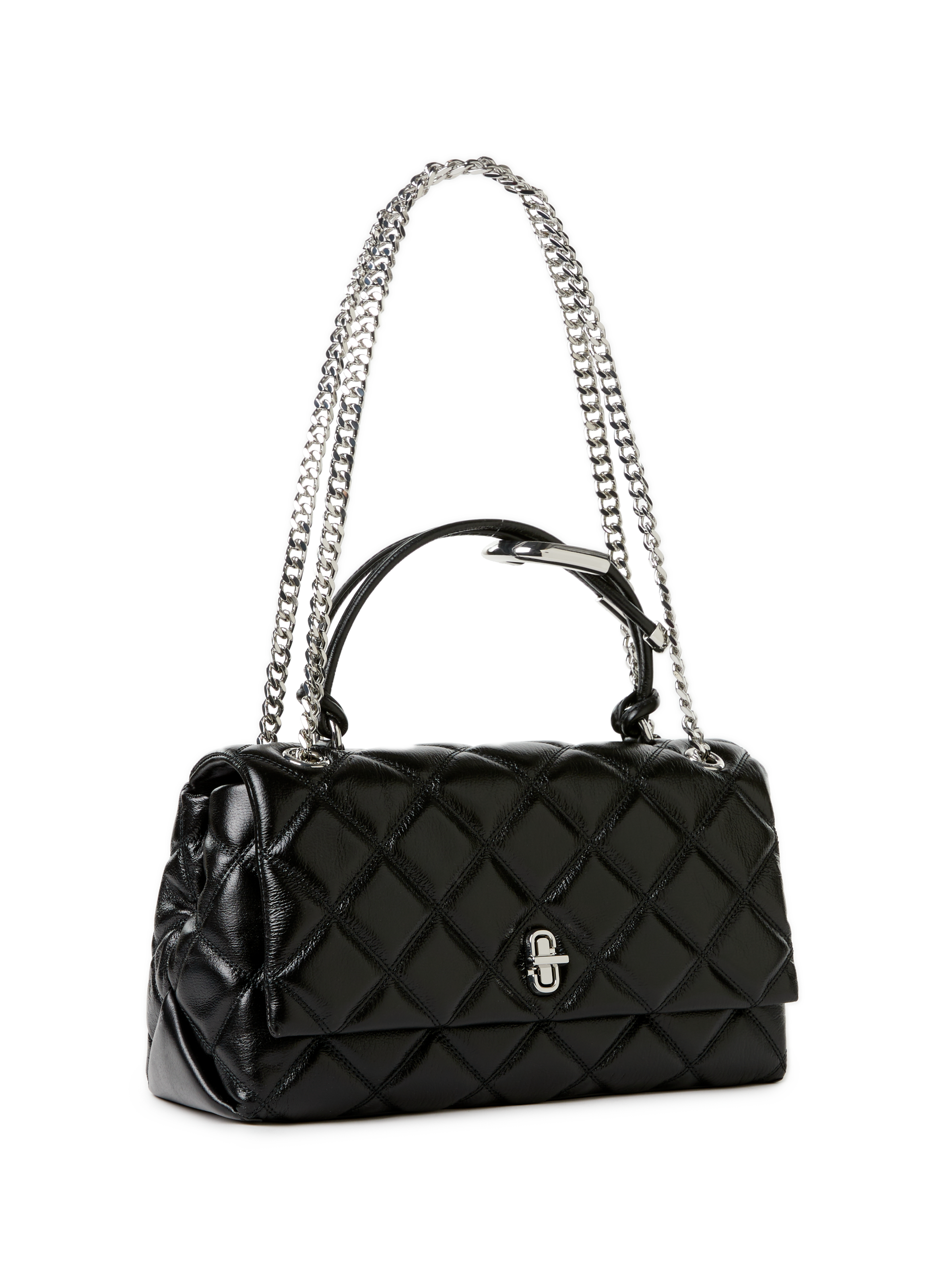Sac à main Le Quilted Dual Convertible Shoulder Bag MARC JACOBS Noir