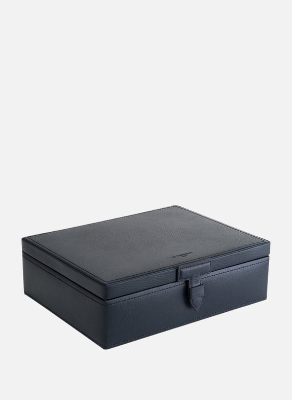 Coffret 8 montres en cuir Bleu by LE TANNEUR LE TANNEUR Coffret 8 montres en cuir Bleu