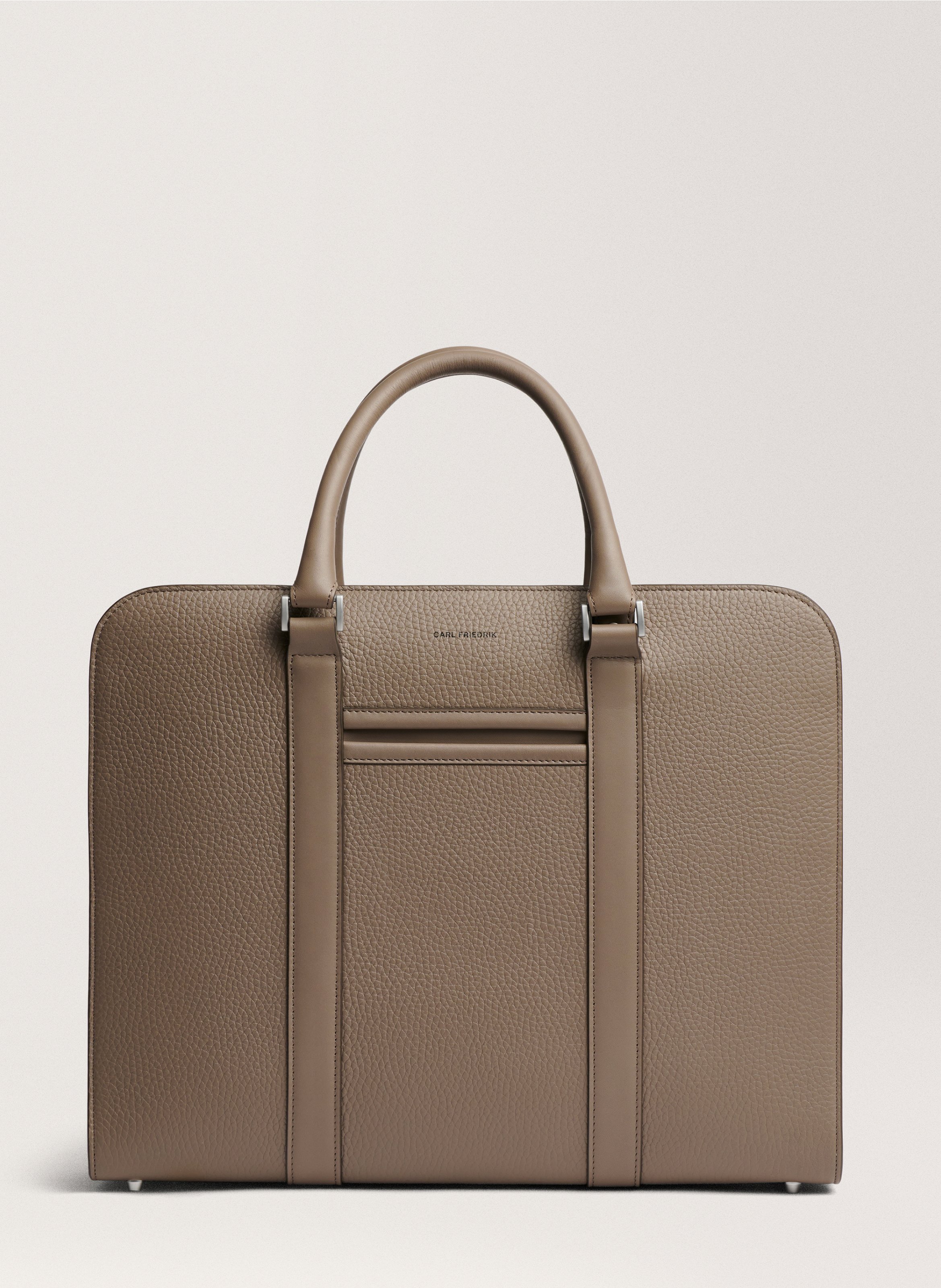 Porte-documents 'Palissy Briefcase' en cuir grainé CARL FRIEDRIK Gris