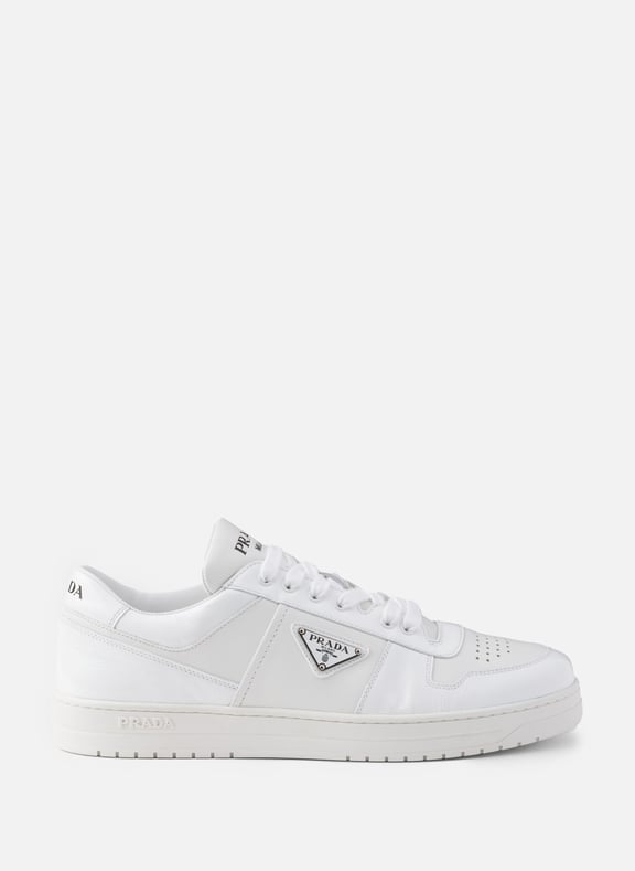 Sneakers downtown en cuir Blanc by PRADA PRADA Sneakers downtown en cuir Blanc