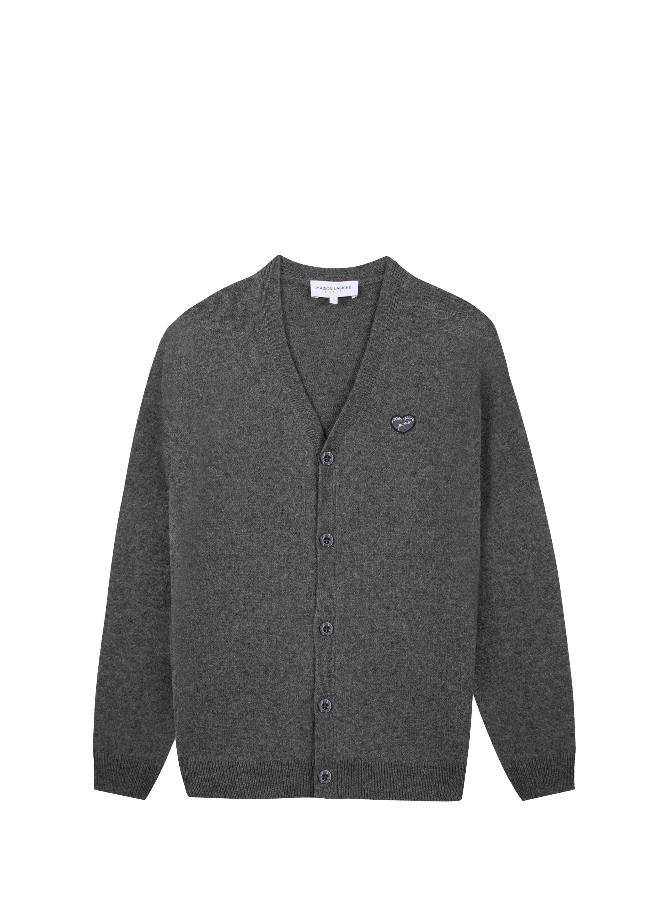MAISON LABICHE Cardigan en laine vierge  Gris