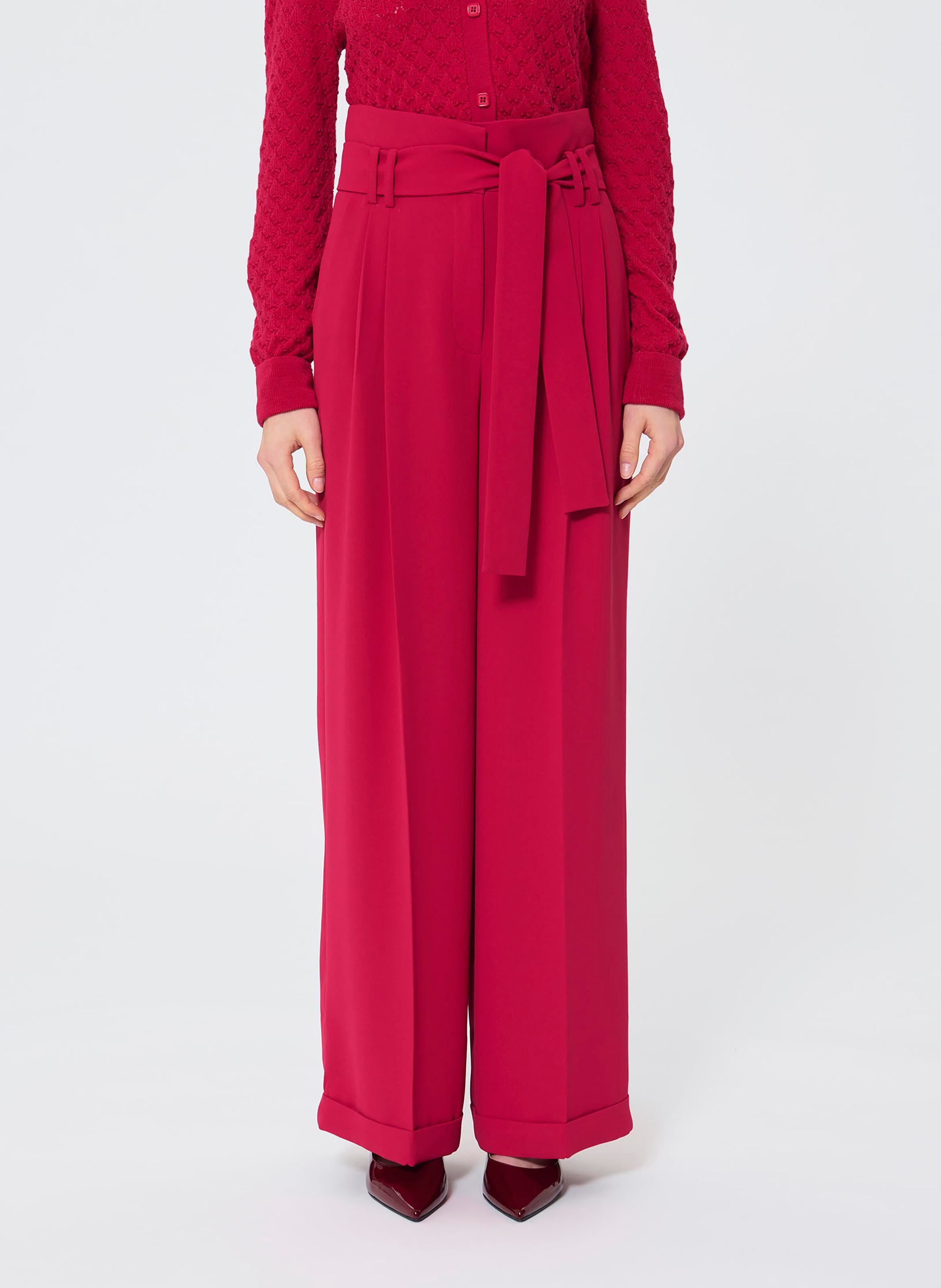TARA JARMON Pantalon droit uni - pia Rose